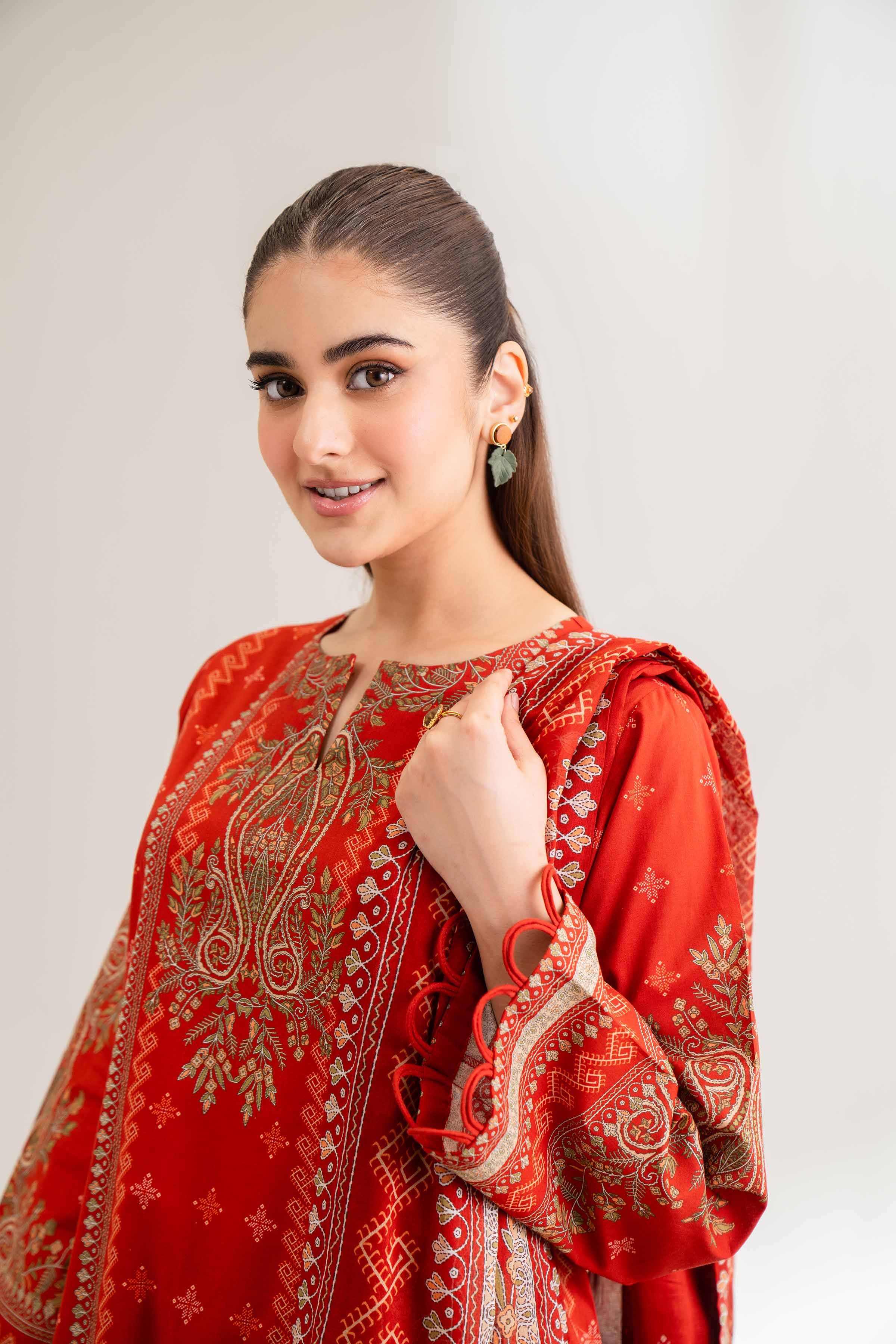 3 Piece - Digital Printed Embroidered Suit - 42502224 - Image 4