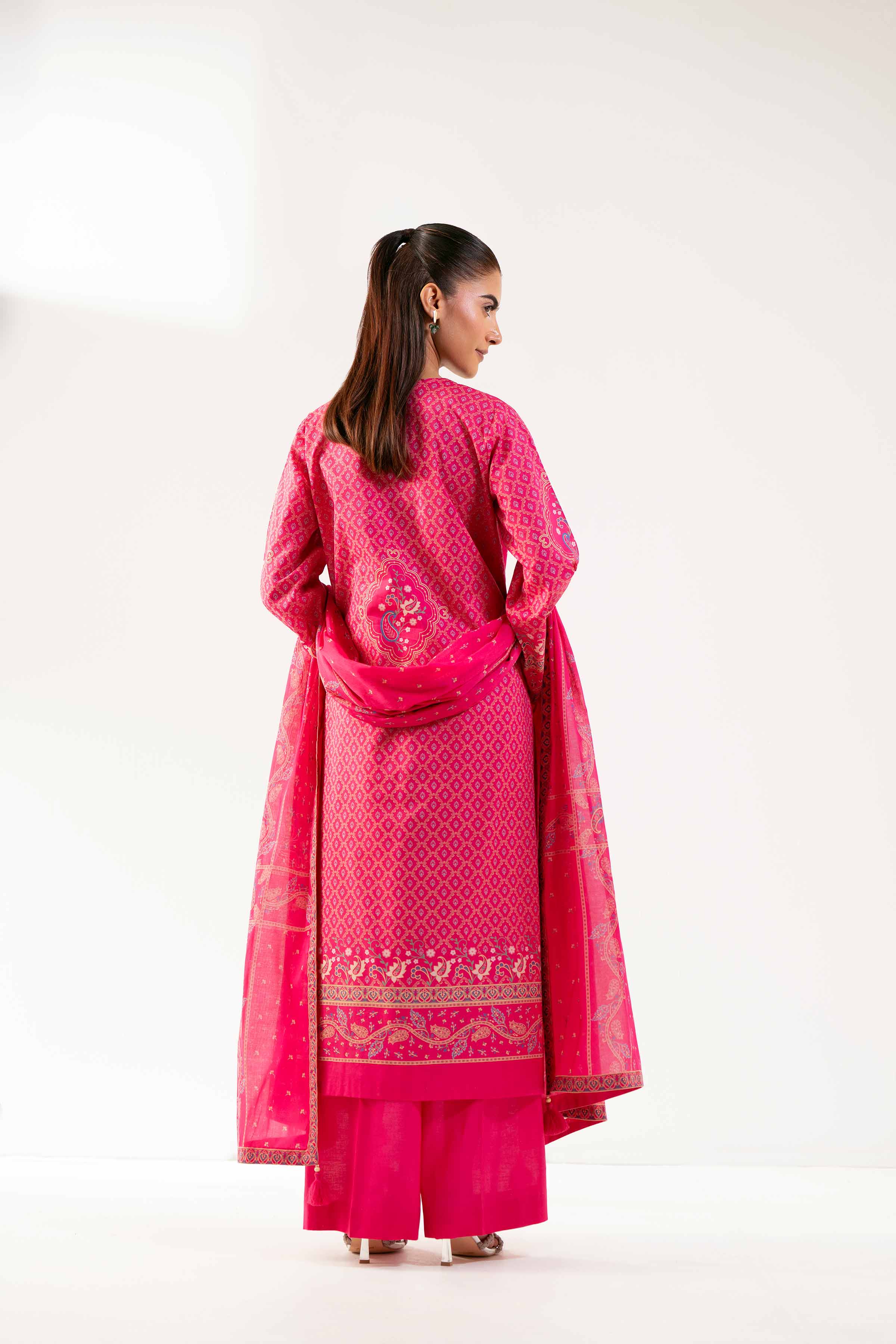 3 Piece - Digital Printed Embroidered Suit - 42502228 - Image 3
