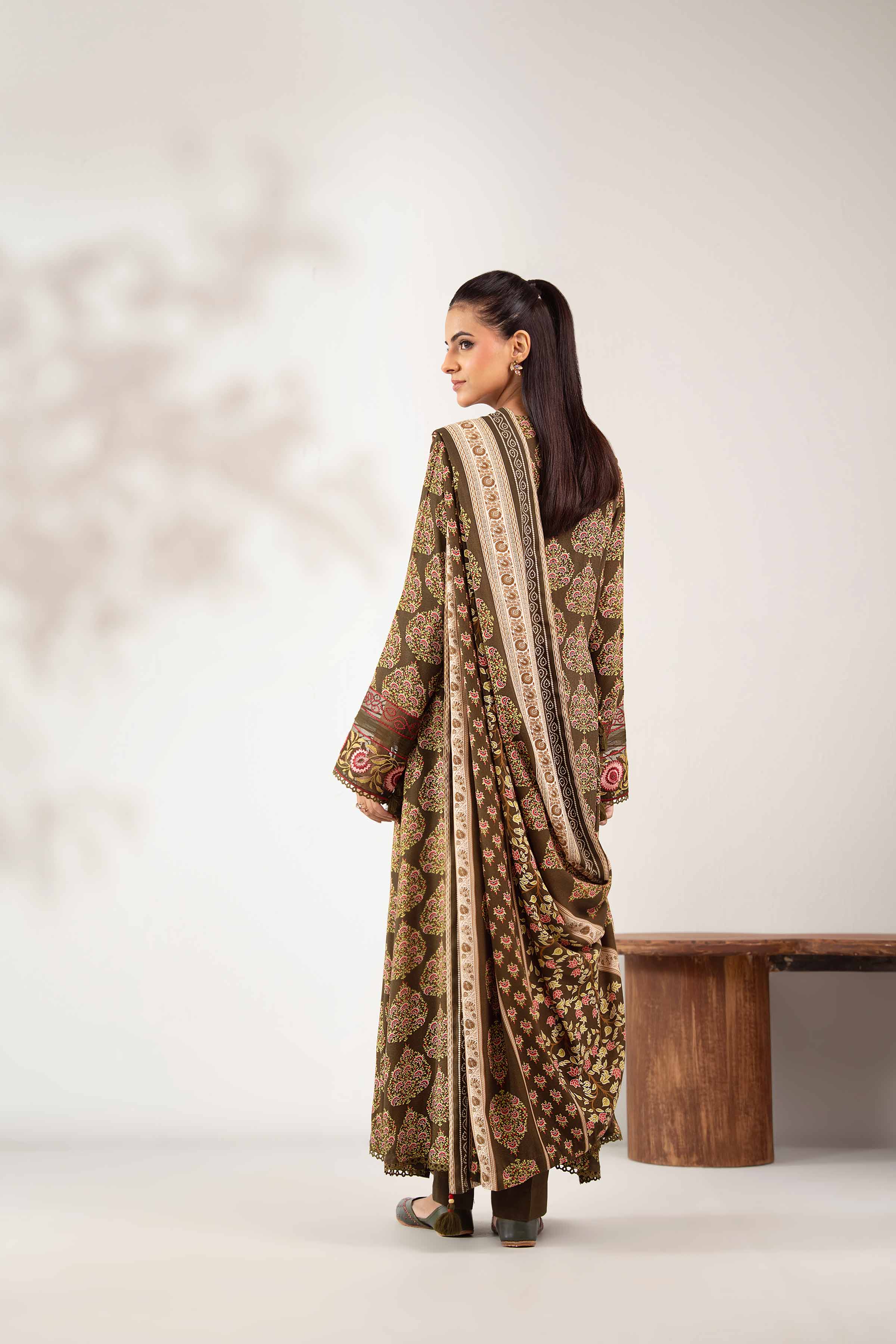 3 Piece - Printed Embroidered Suit - 42502367 - Image 3