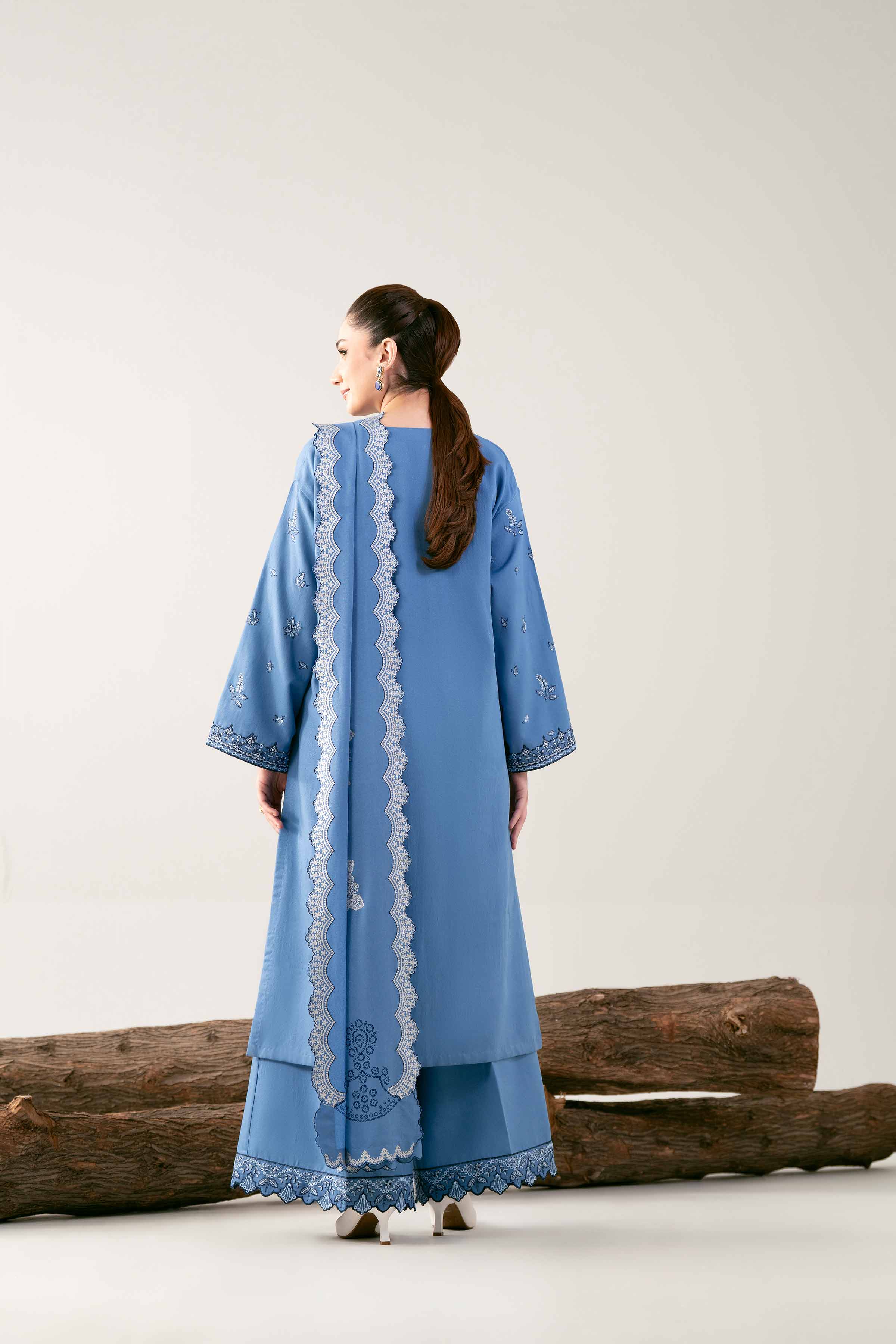 3 Piece - Printed Embroidered Suit - 42502747 - Image 3