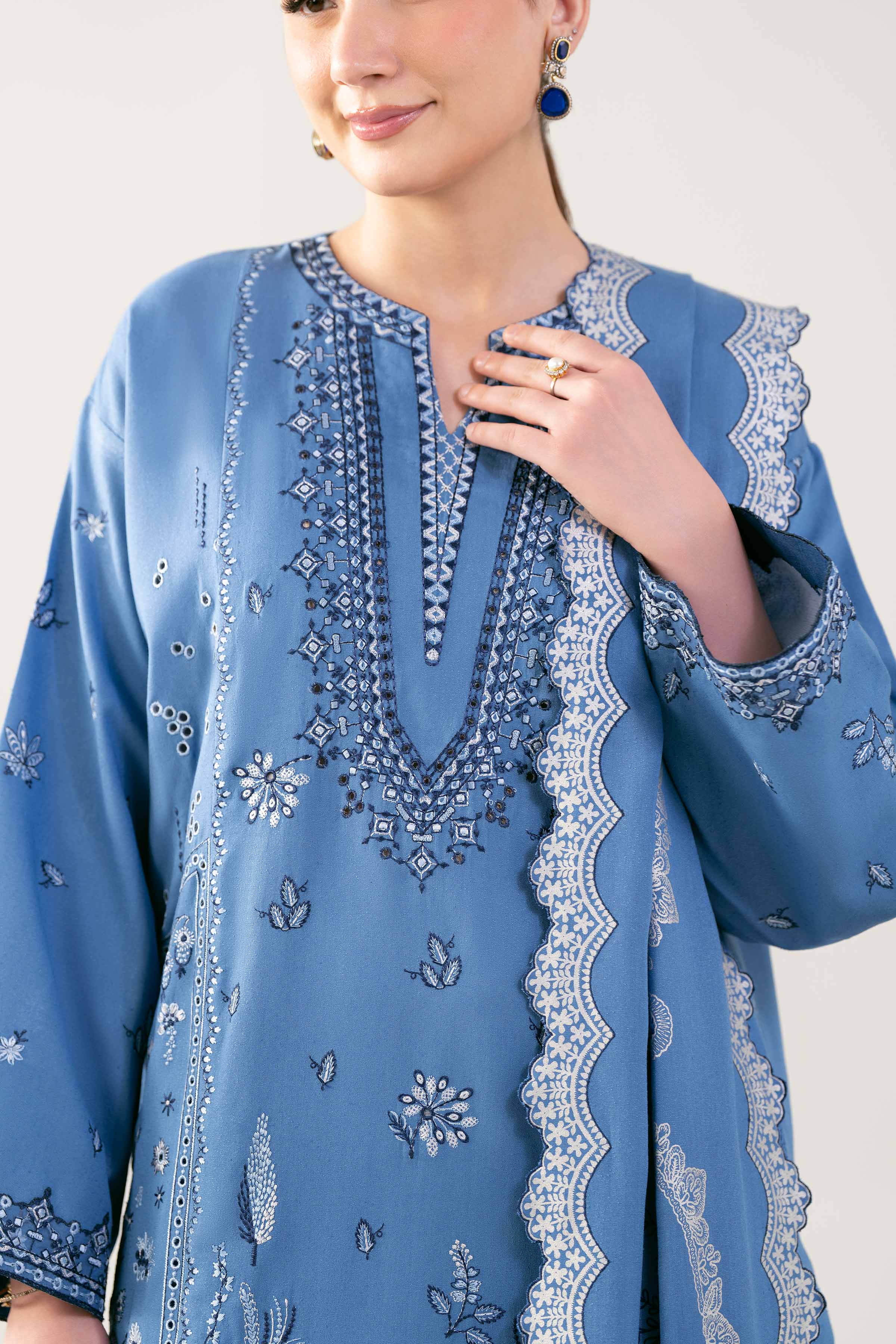 3 Piece - Printed Embroidered Suit - 42502747 - Image 5