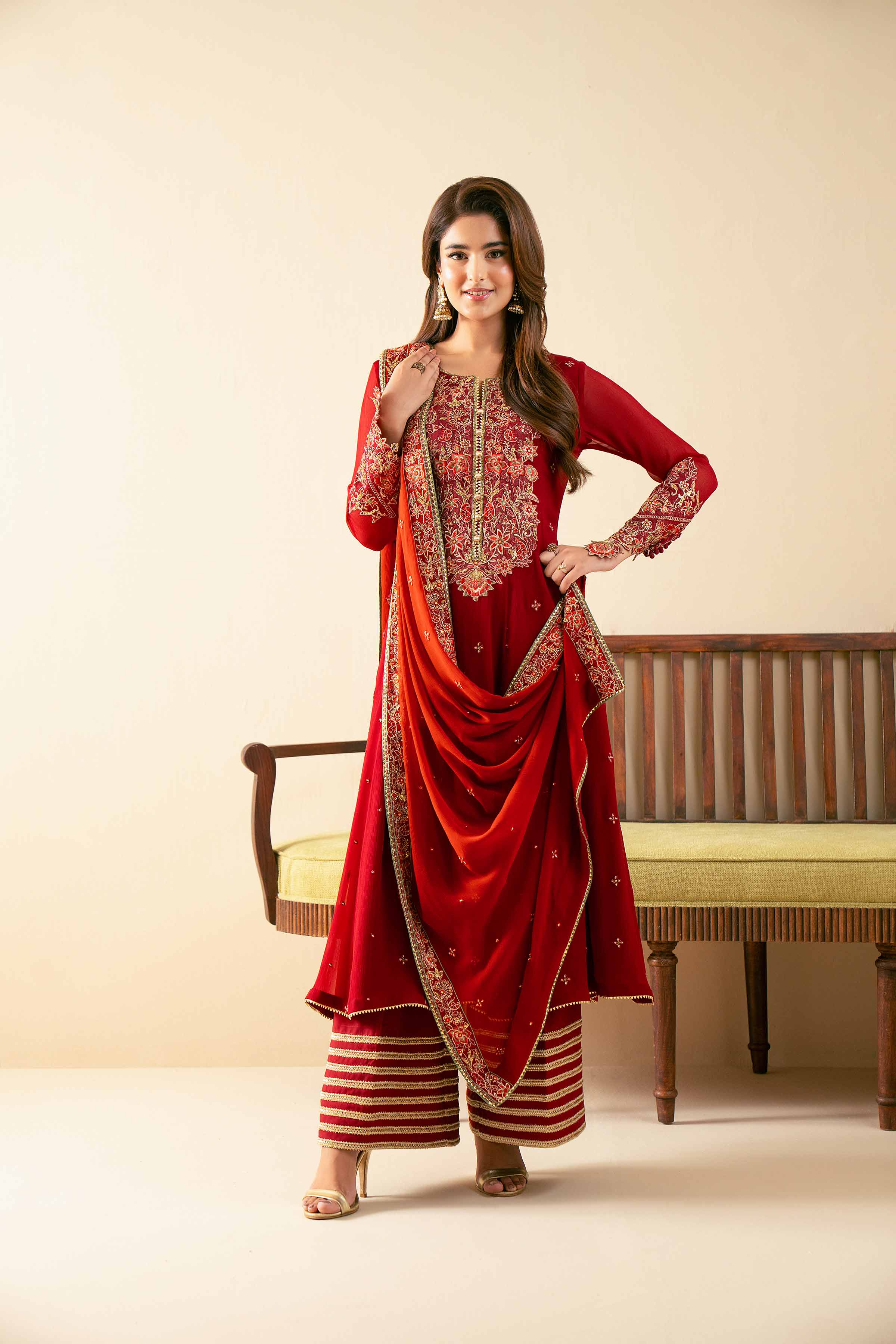 3 Piece - Embroidered Suit - 42502776 - Image 6