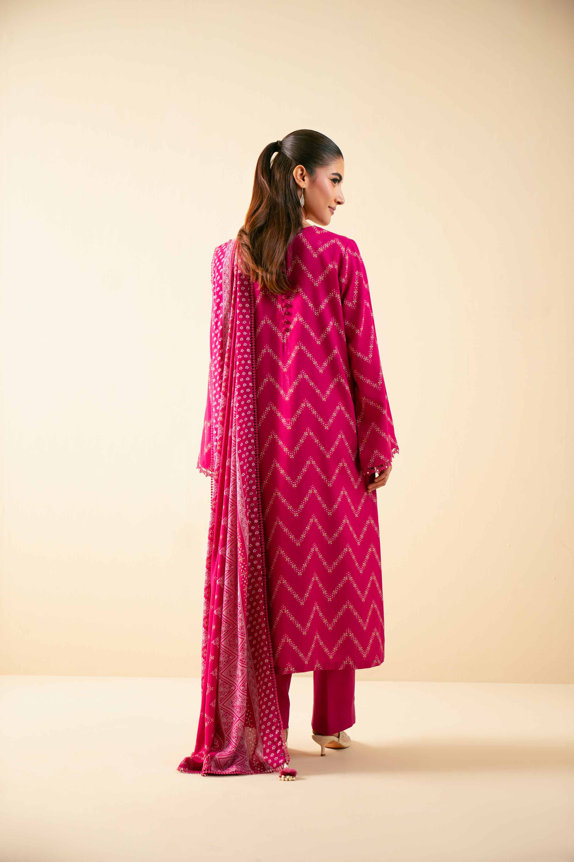 3 Piece - Printed Embroidered Suit - 42502821 - Image 3