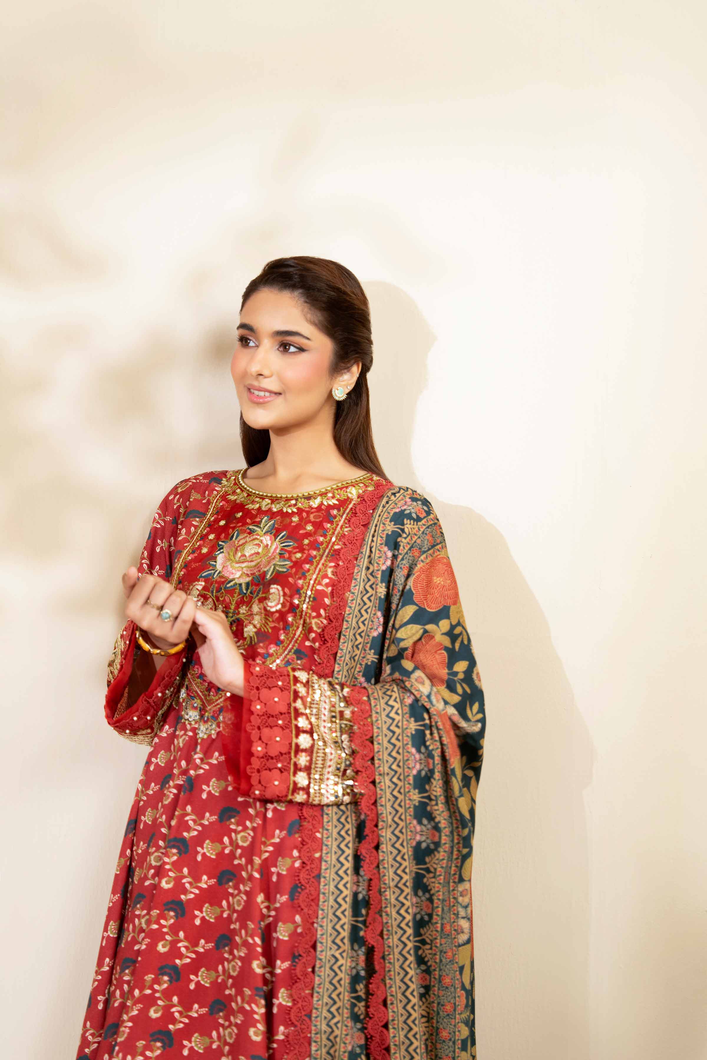 3 Piece - Printed Embroidered Suit - 42502823 - Image 4