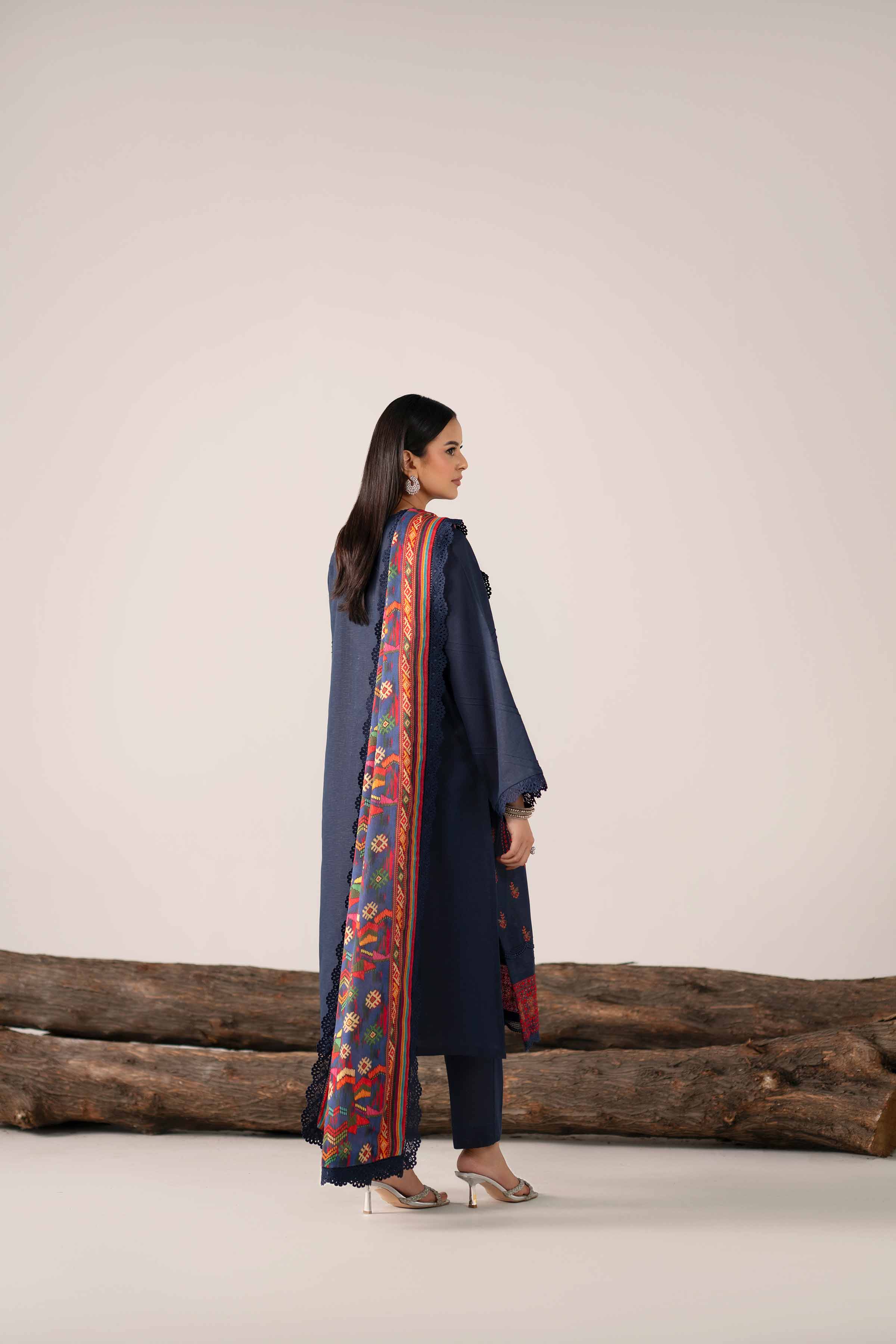 3 Piece - Digital Printed Embroidered Suit - 42502977 - Image 6