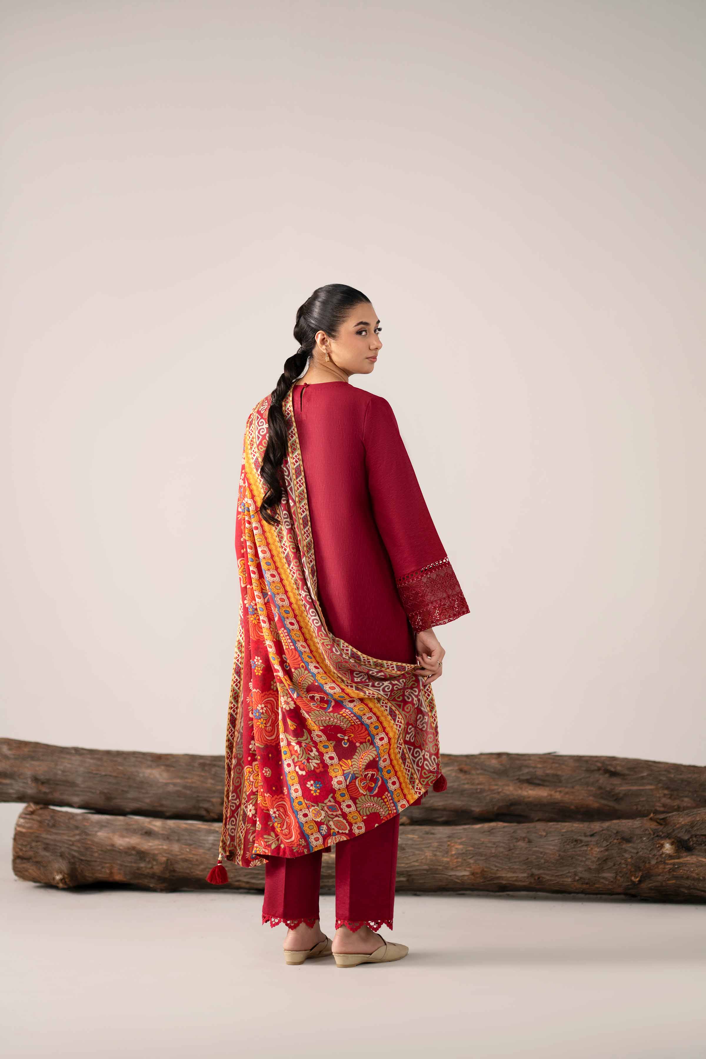 3 Piece - Digital Printed Embroidered Suit - 42502978 - Image 3