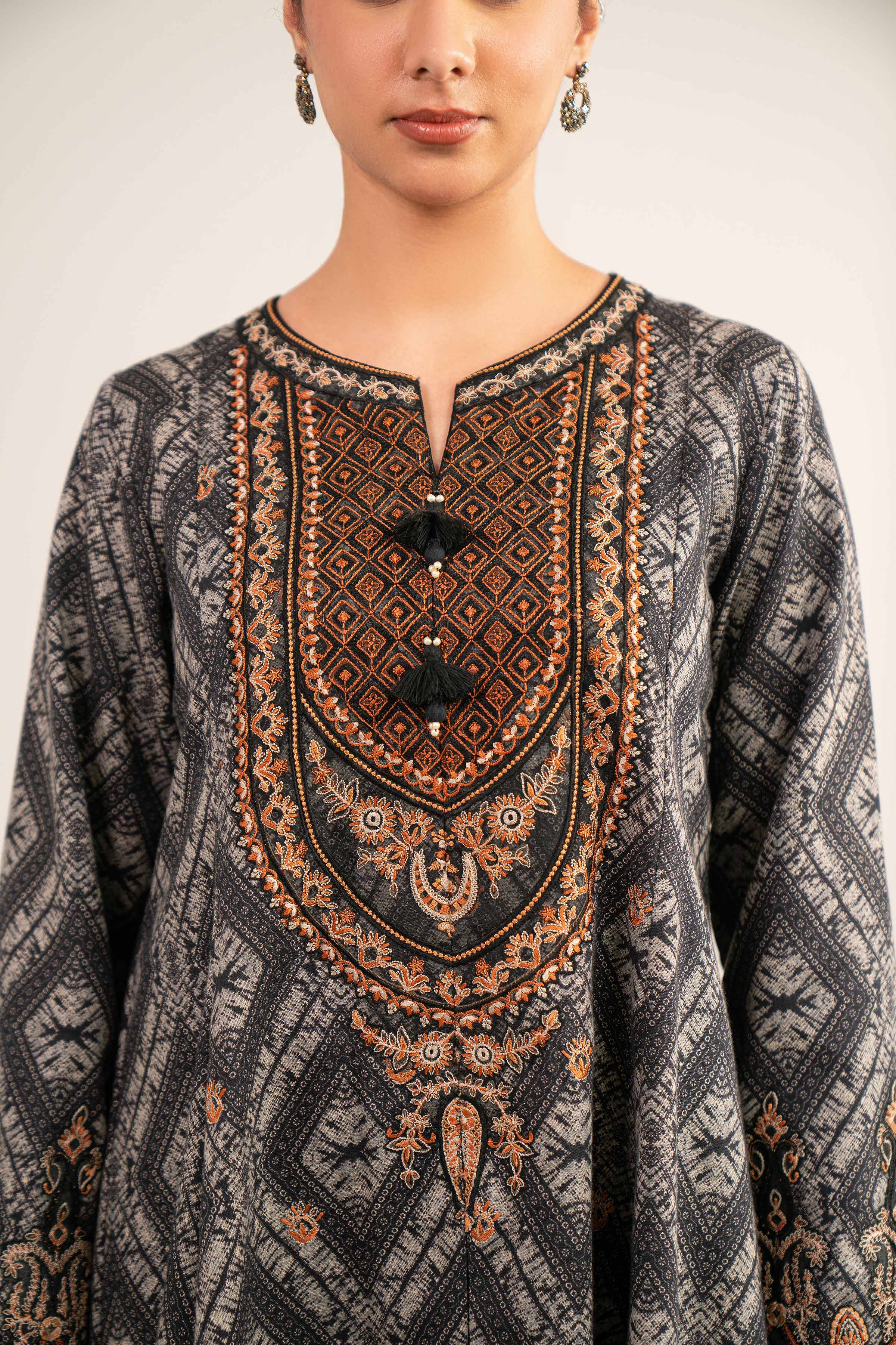 3 Piece - Digital Printed Embroidered Suit - 42502992 - Image 9