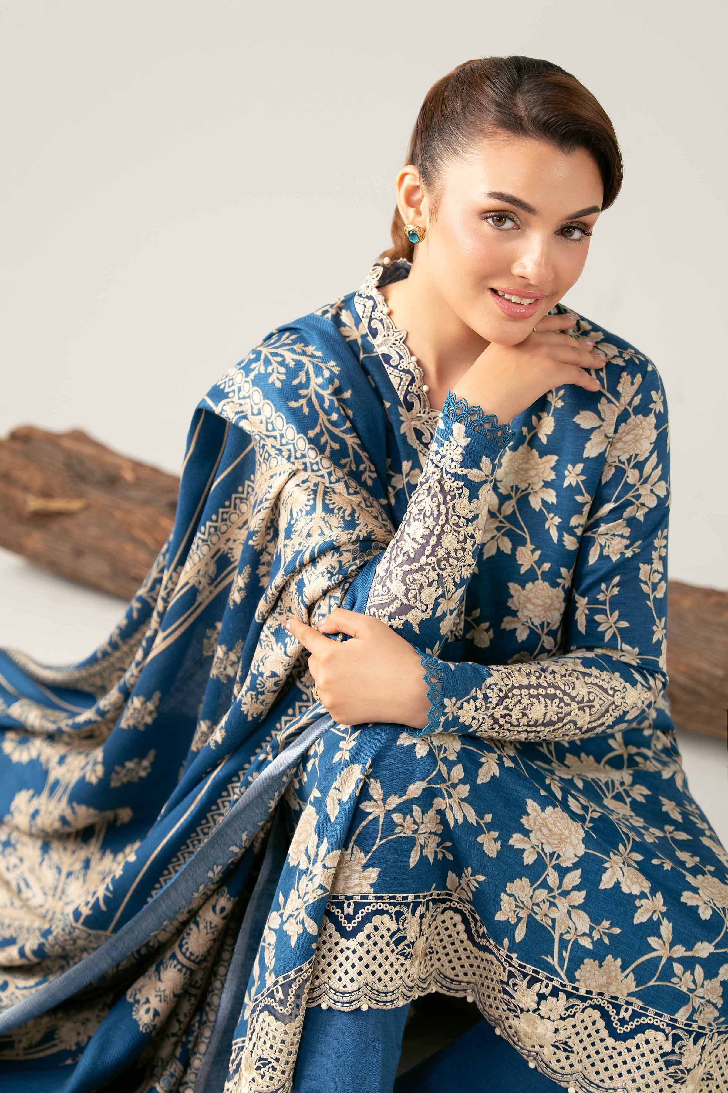 3 Piece - Printed Embroidered Suit - 42503529 - Image 2