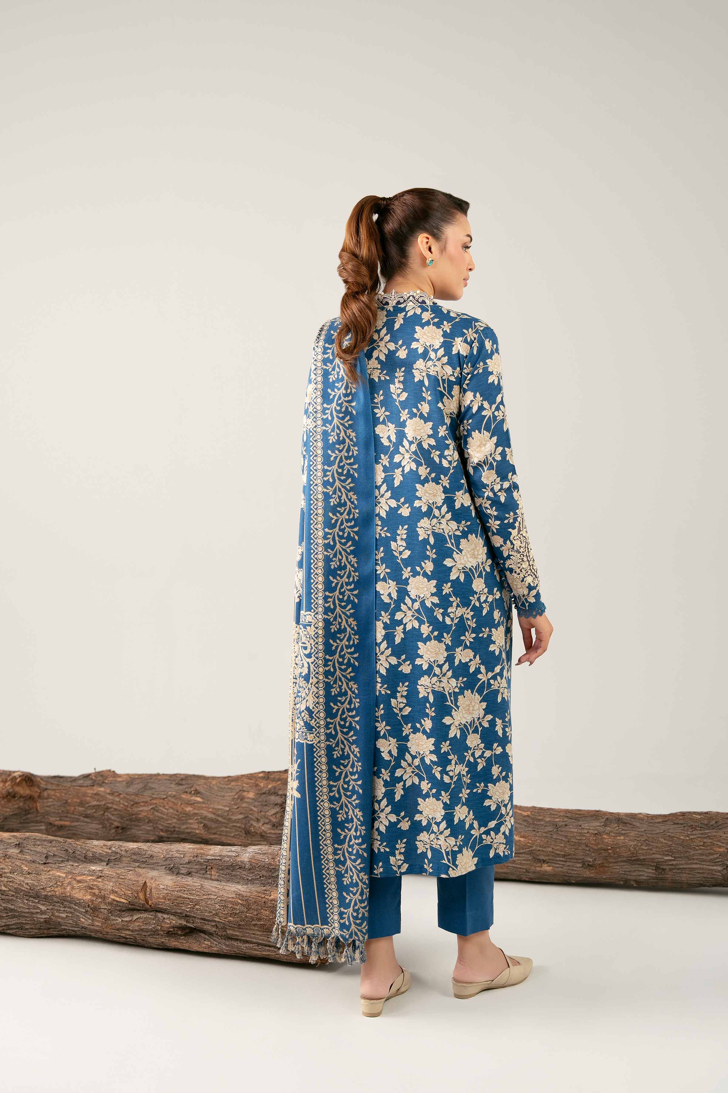 3 Piece - Printed Embroidered Suit - 42503529 - Image 3