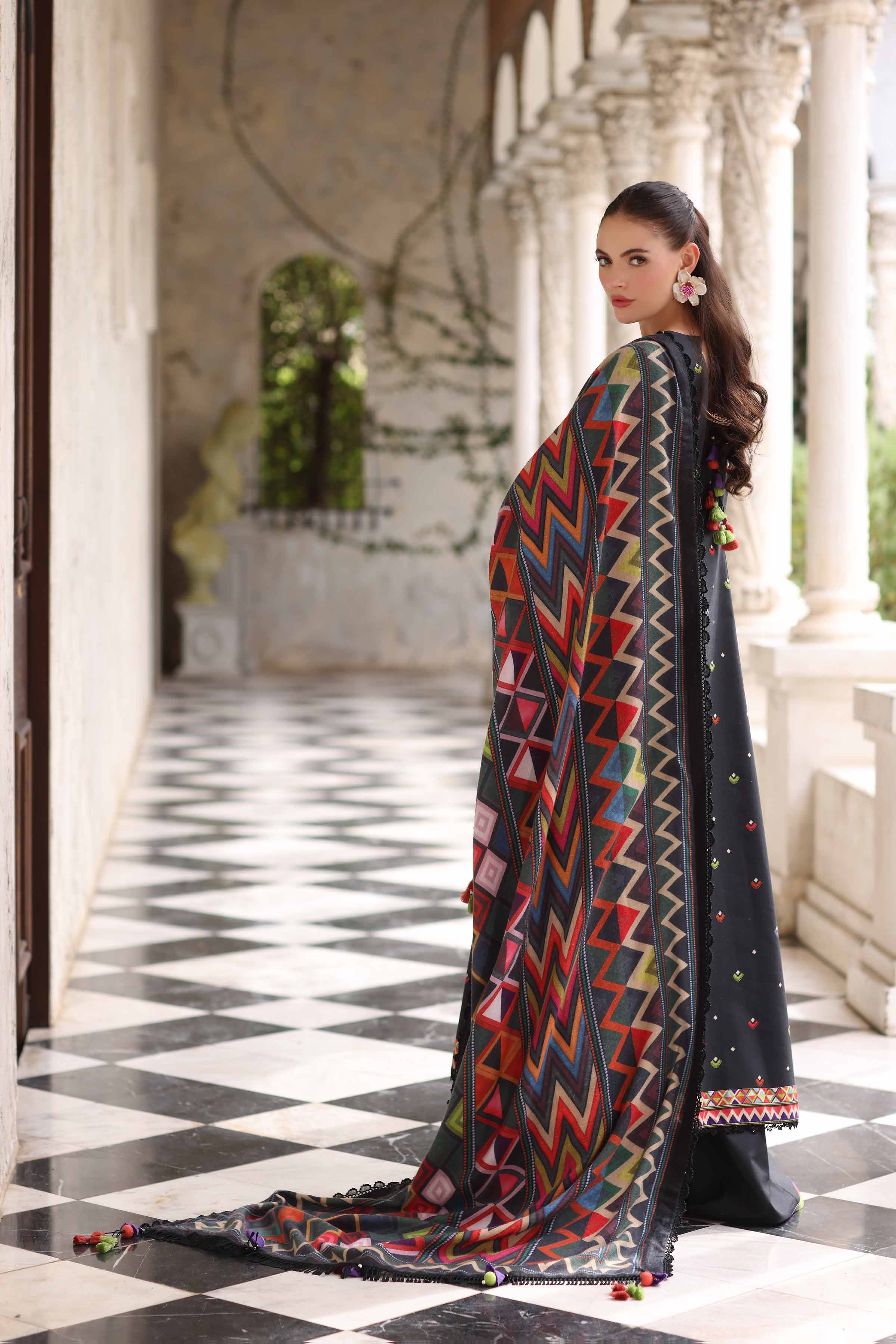 3 Piece - Digital Printed Embroidered Suit - 42503722 - Image 3