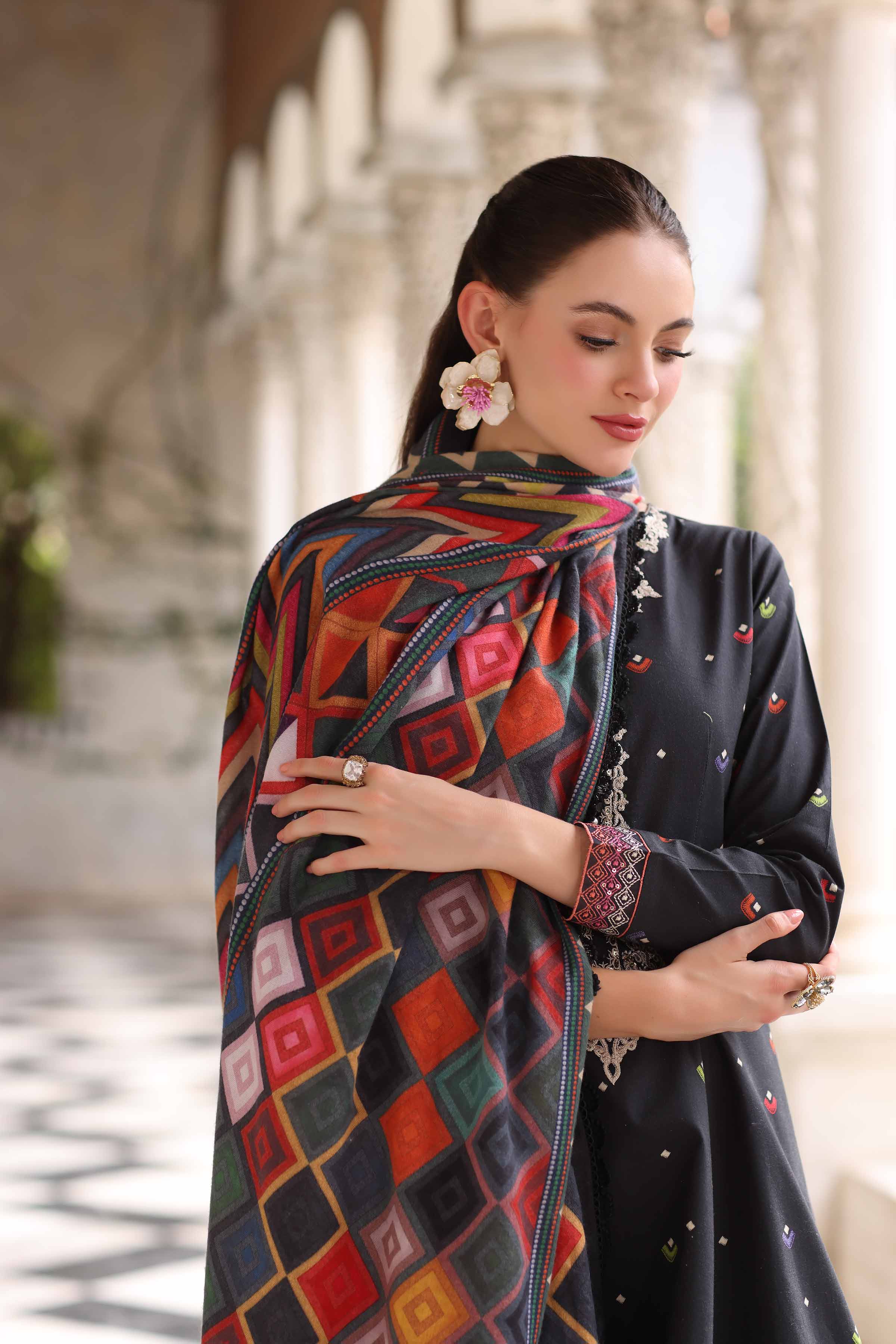 3 Piece - Digital Printed Embroidered Suit - 42503722 - Image 5
