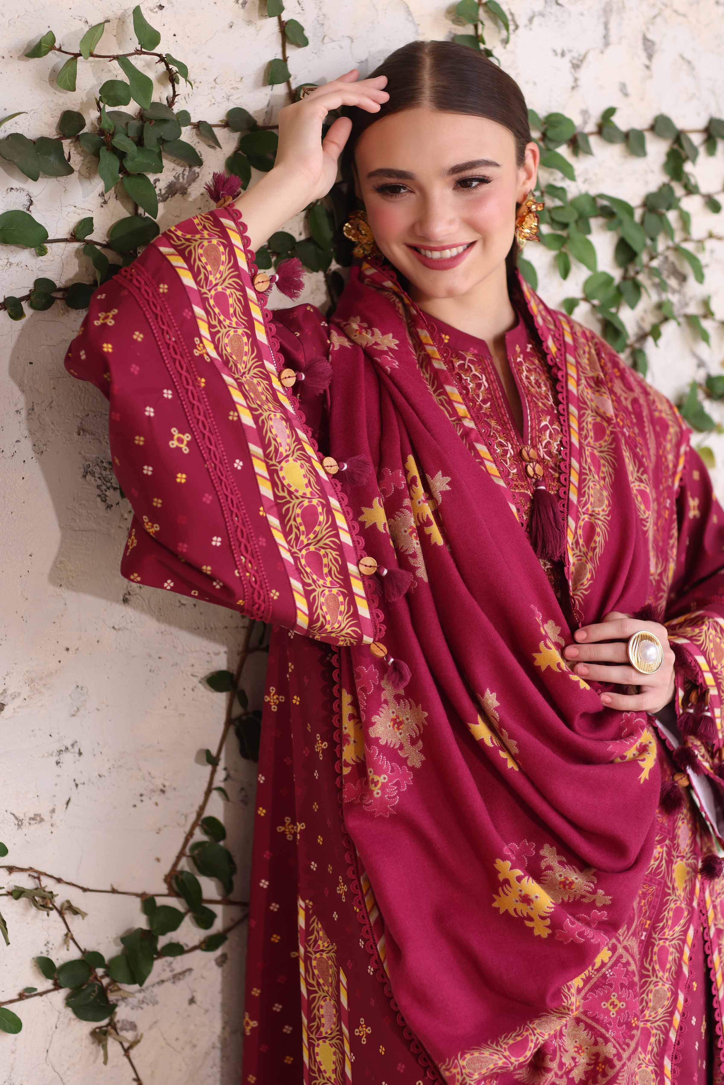 3 Piece - Printed Embroidered Suit - 42503728 - Image 3