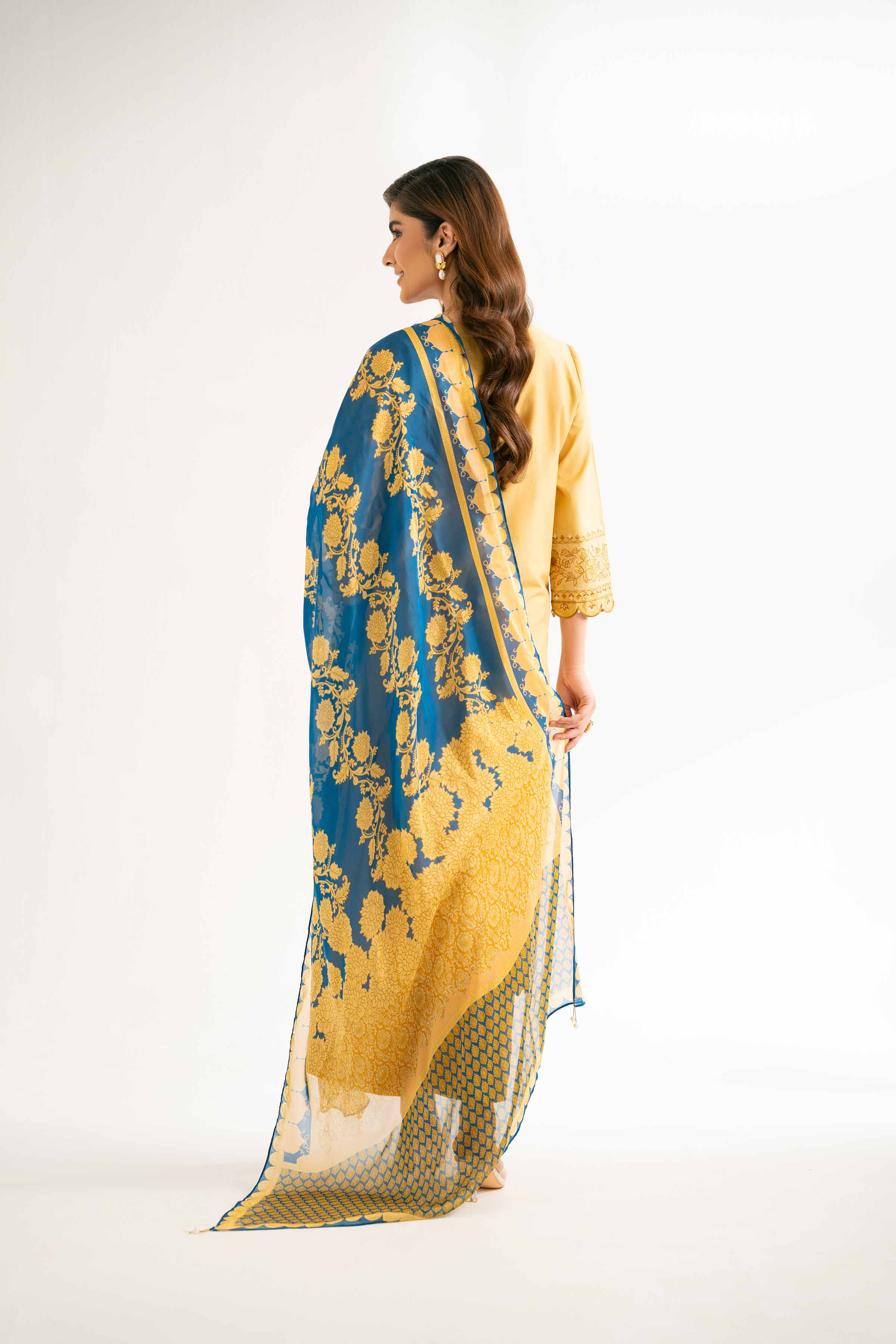 3 Piece - Printed Embroidered Suit - 42519168 - Image 3