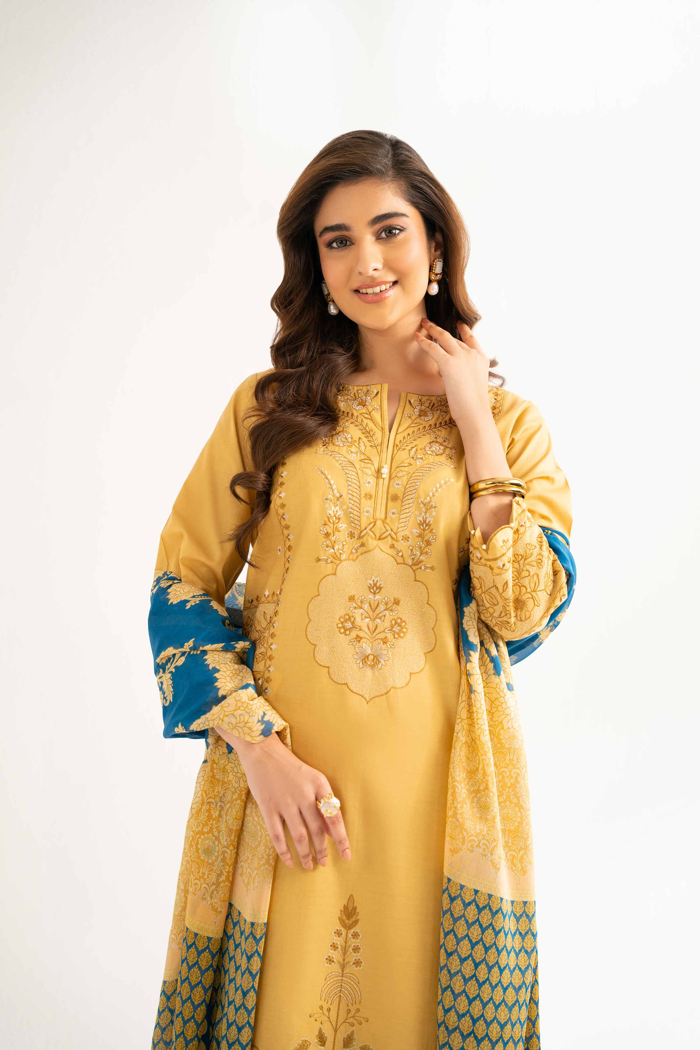 3 Piece - Printed Embroidered Suit - 42519168 - Image 5