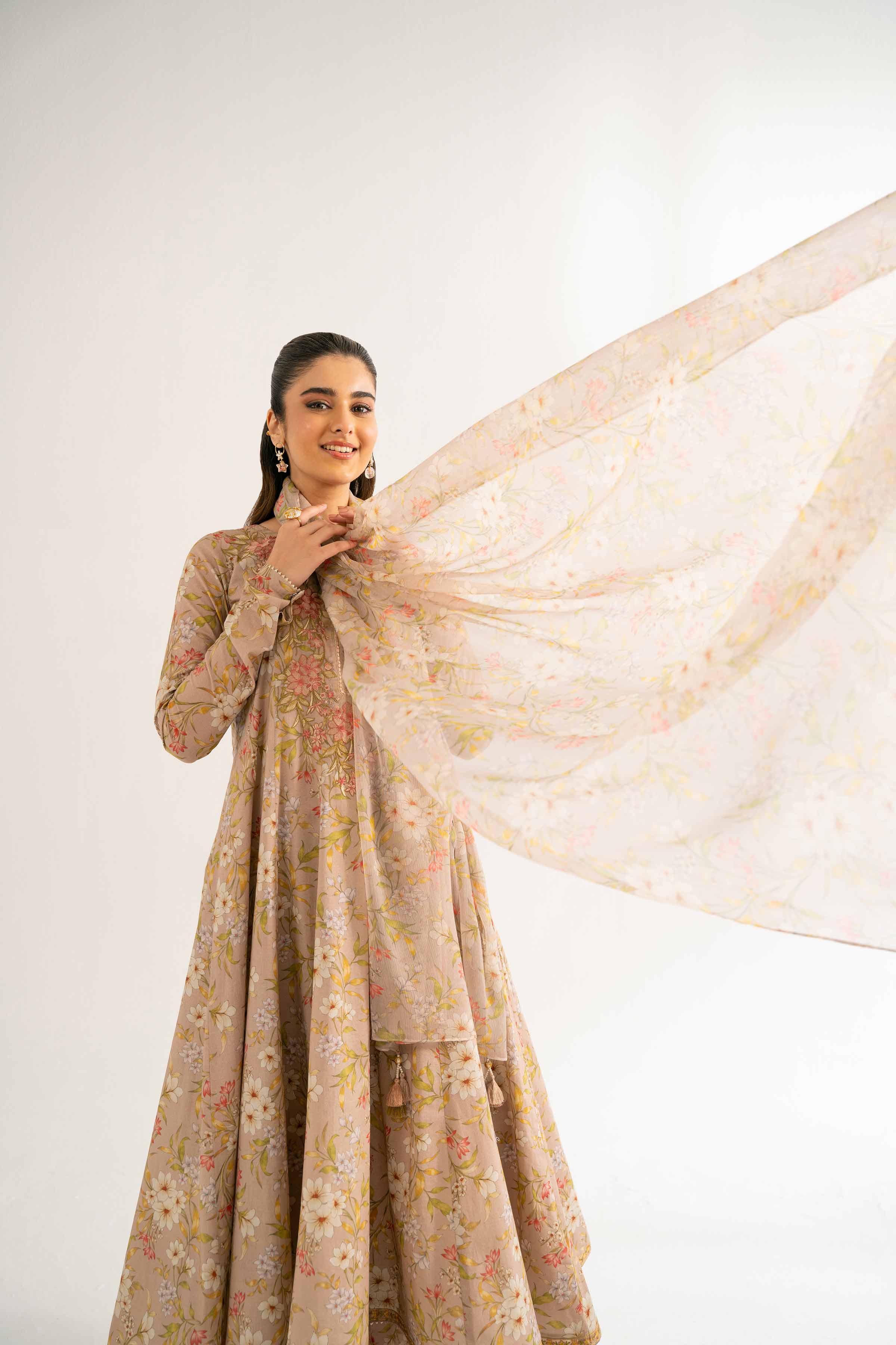 3 Piece - Printed Embroidered Suit - 42519402 - Image 5