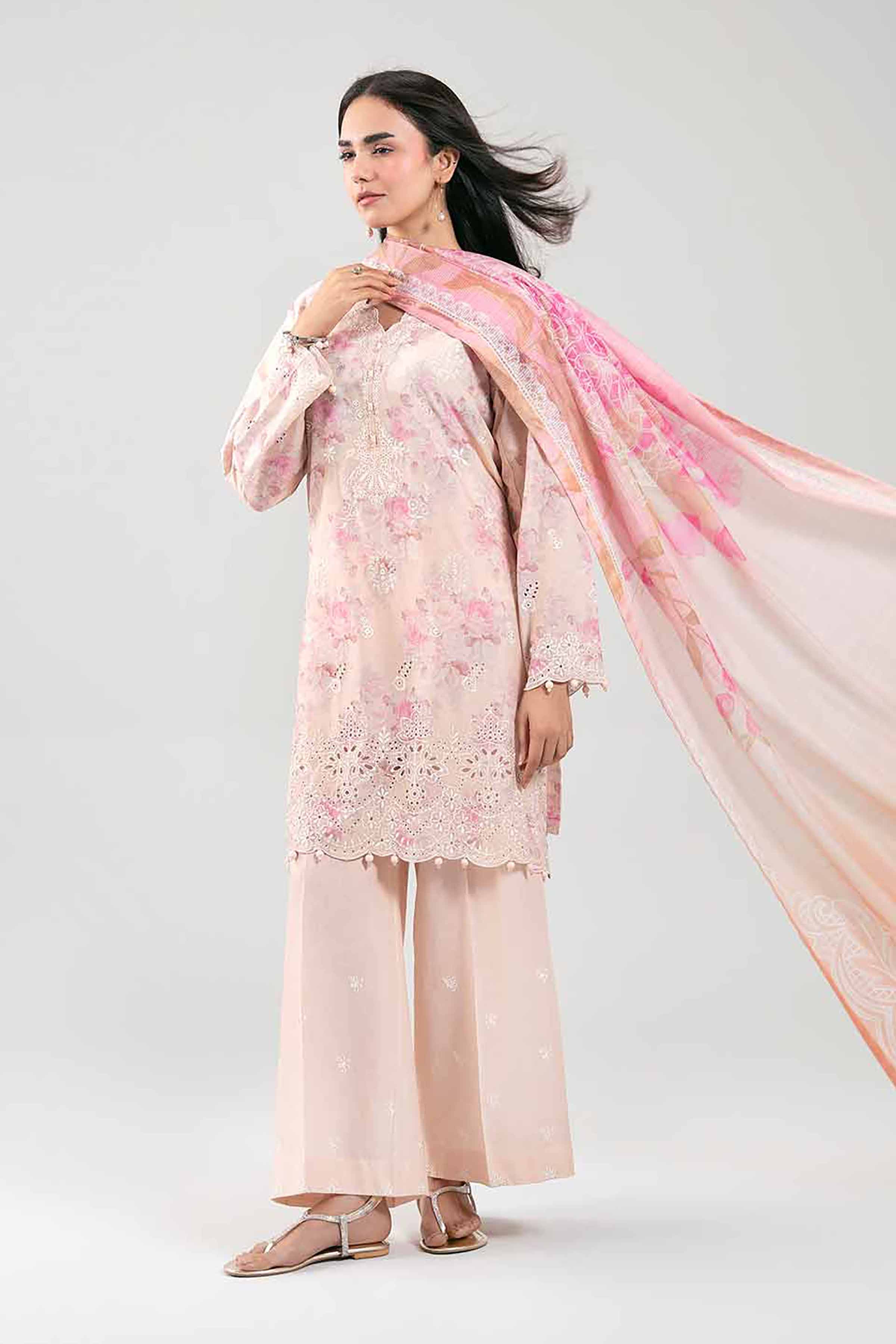 3 Piece - Digital Printed Embroidered Suit - 42601237 - Image 6