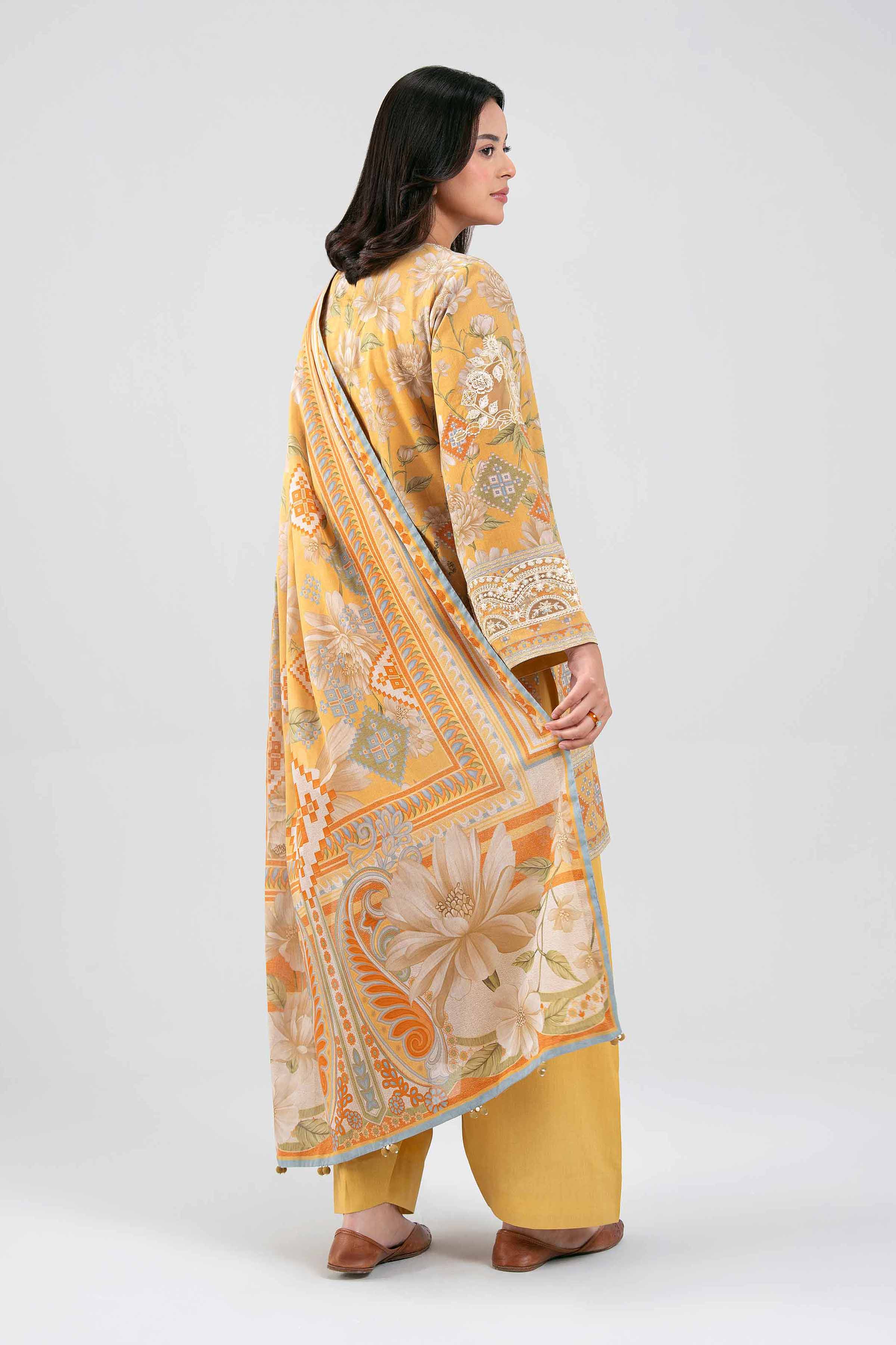 3 Piece - Digital Printed Embroidered Suit - 42601456 - Image 3