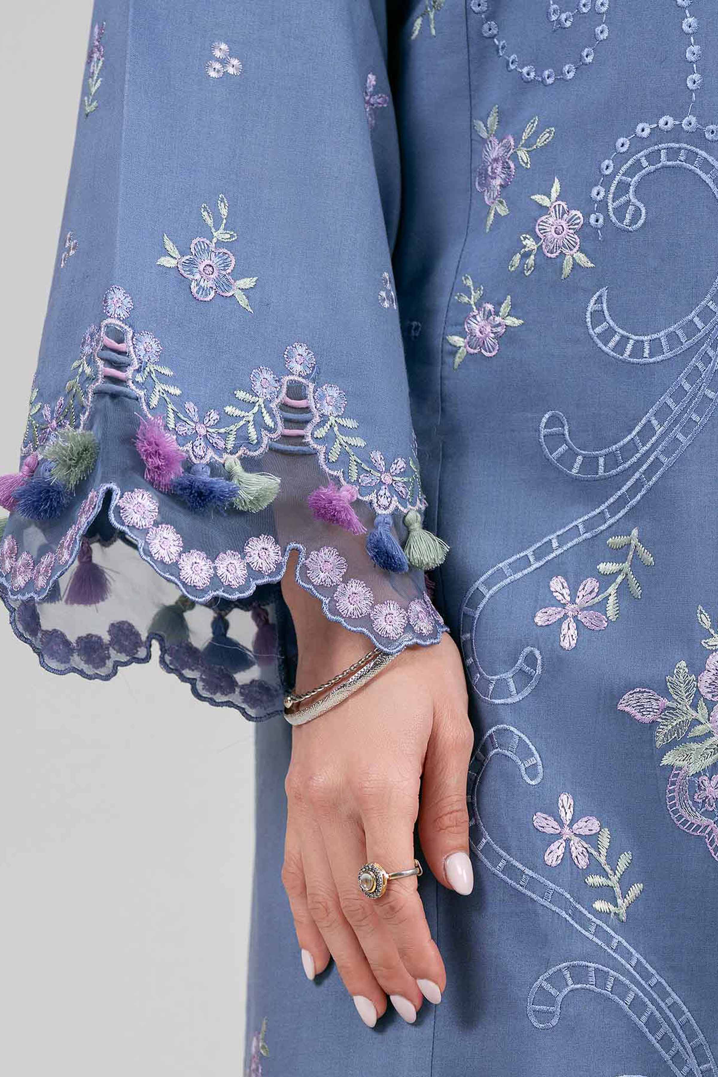 3 Piece - Digital Printed Embroidered Suit - 42601531 - Image 4