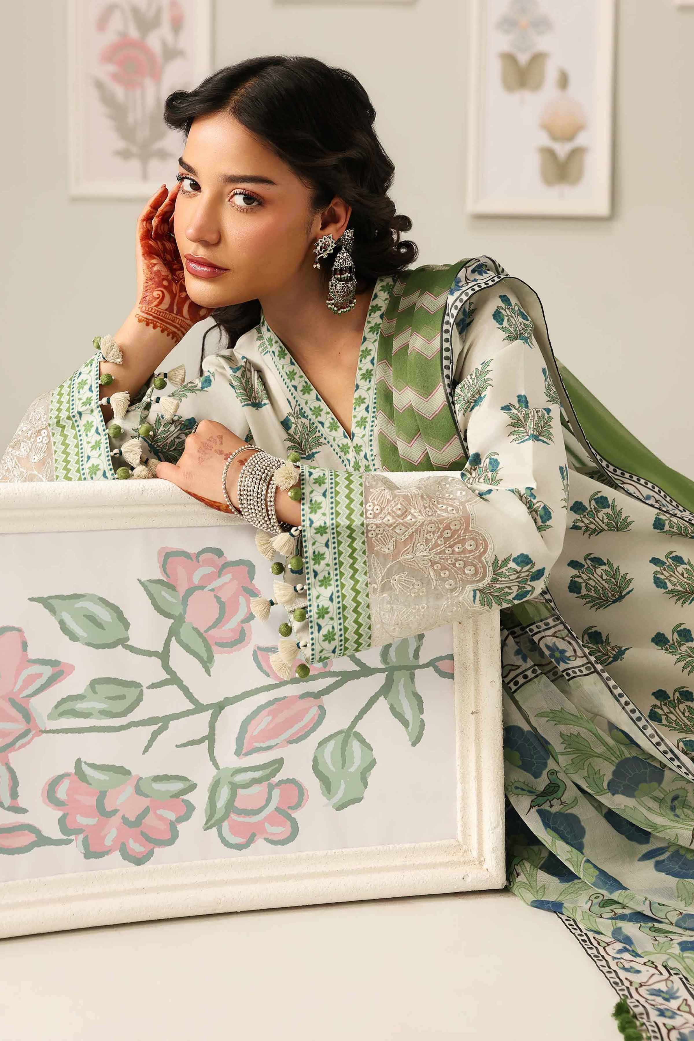 2 Piece - Digital Printed Embroidered Suit - 42601585 - Image 2