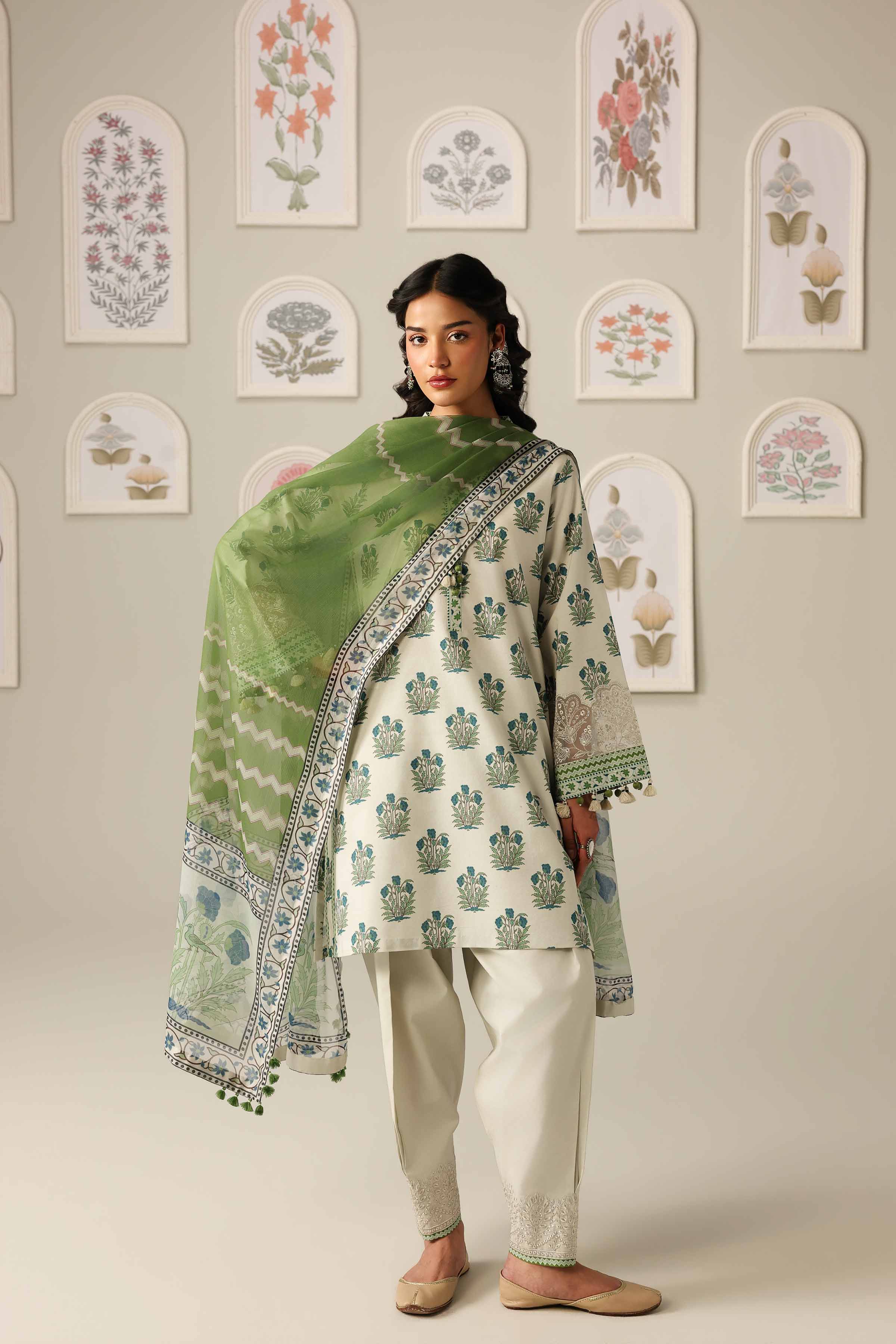 2 Piece - Digital Printed Embroidered Suit - 42601585 - Image 3