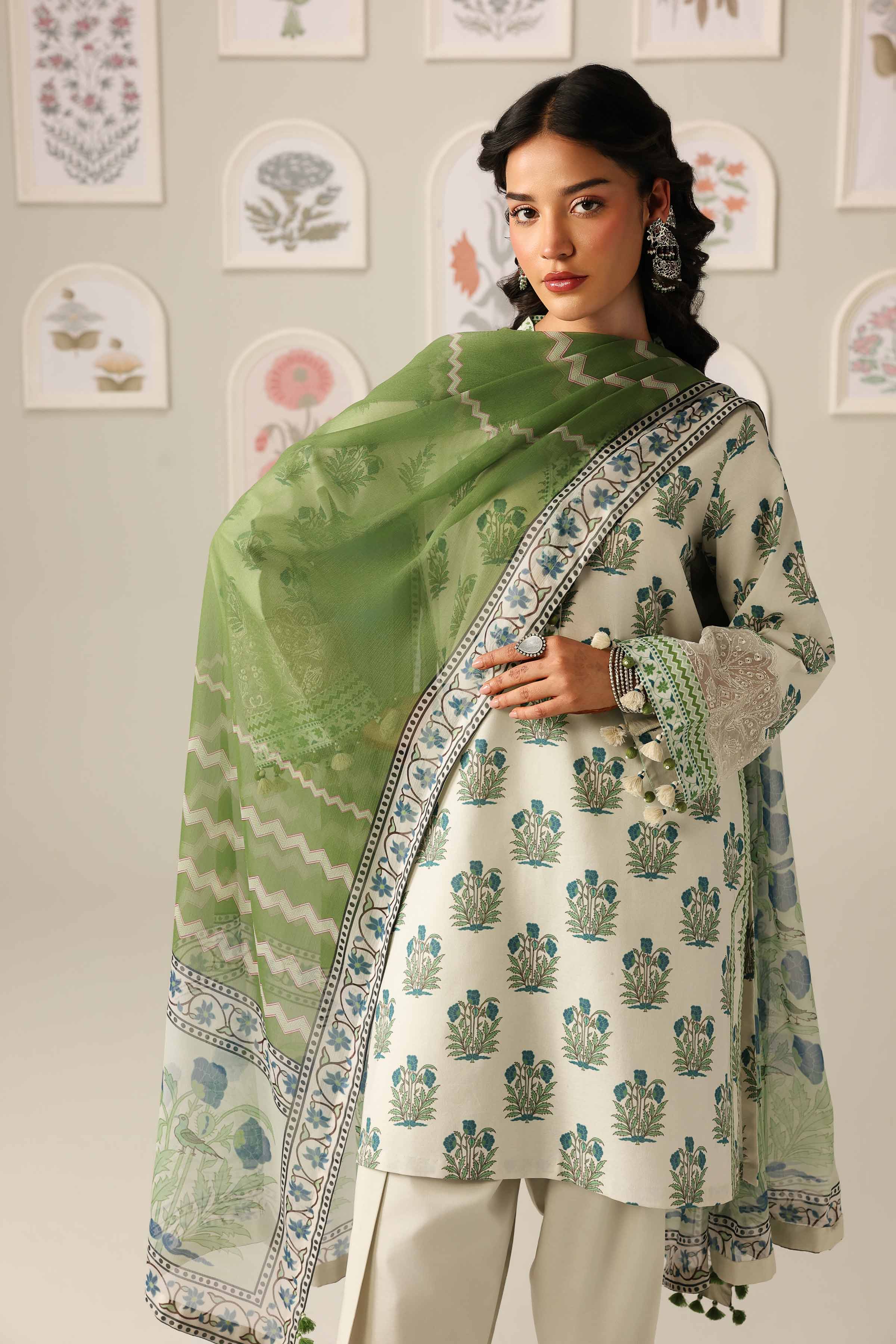 2 Piece - Digital Printed Embroidered Suit - 42601585 - Image 4