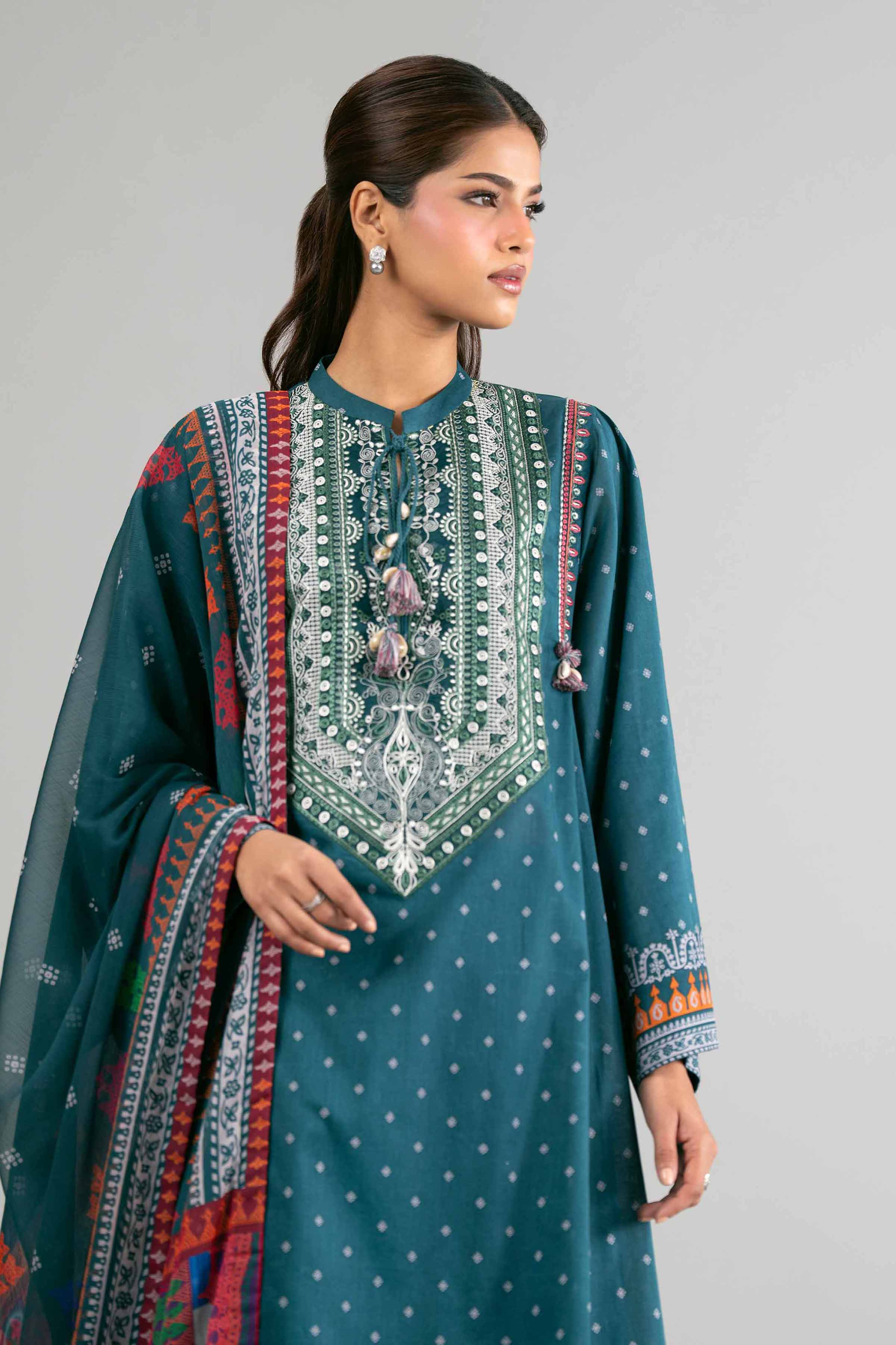 2 Piece - Digital Printed Embroidered Suit - 42601586 - Image 2