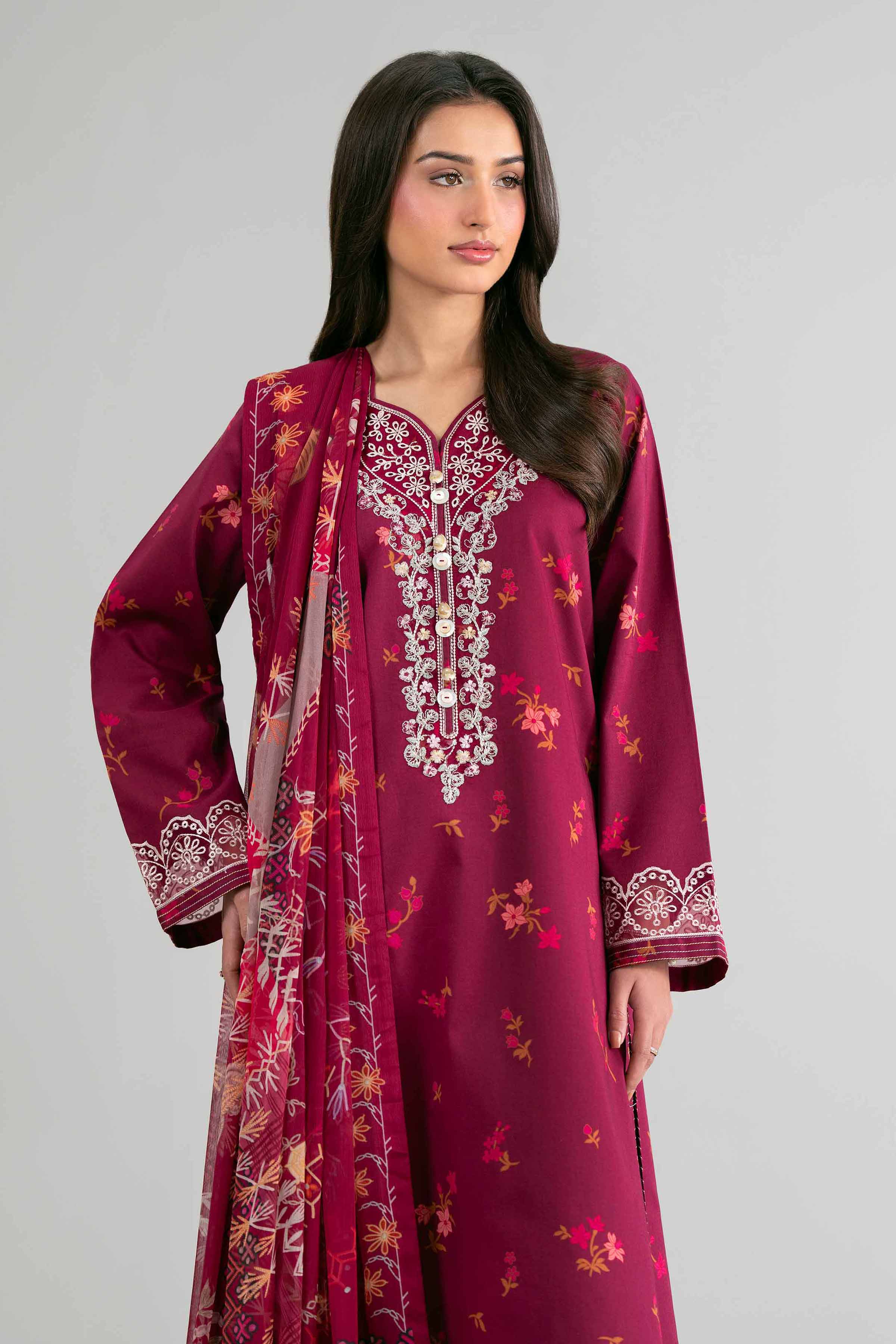 2 Piece - Digital Printed Embroidered Suit - 42601591 - Image 2