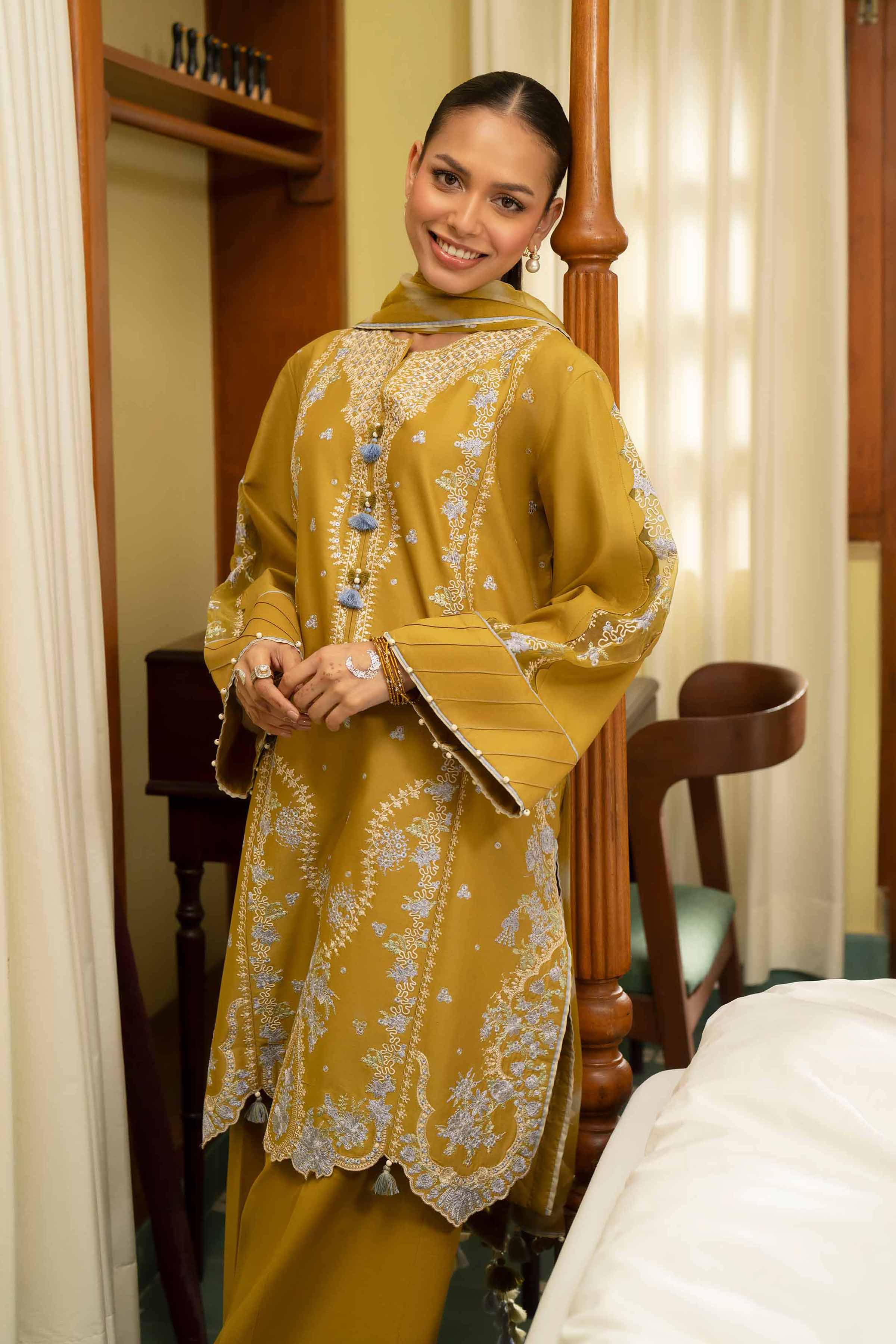 3 Piece - Digital Printed Embroidered Suit - 42601696 - Image 2
