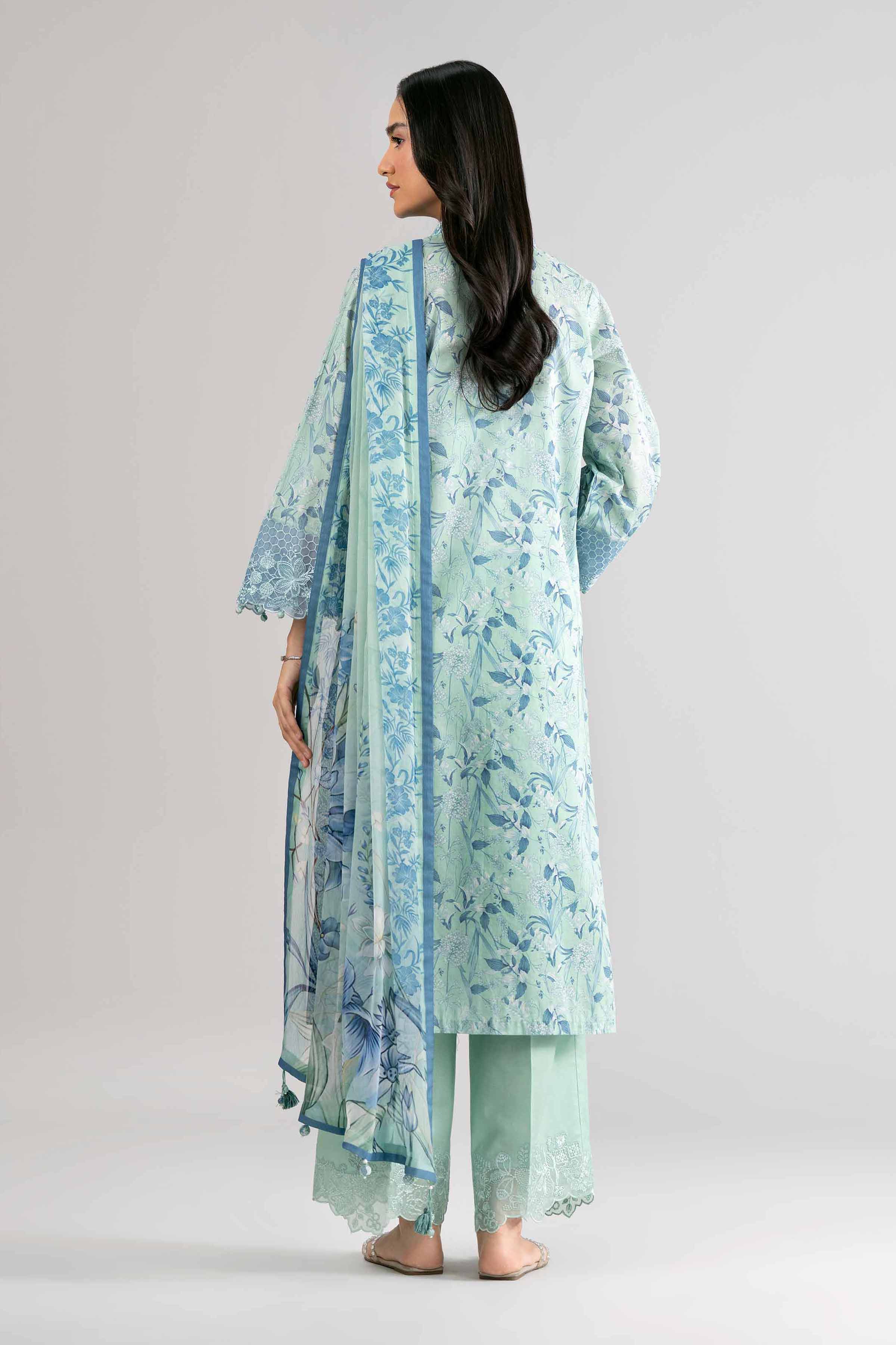 3 Piece - Digital Printed Embroidered Suit - 42601751 - Image 3