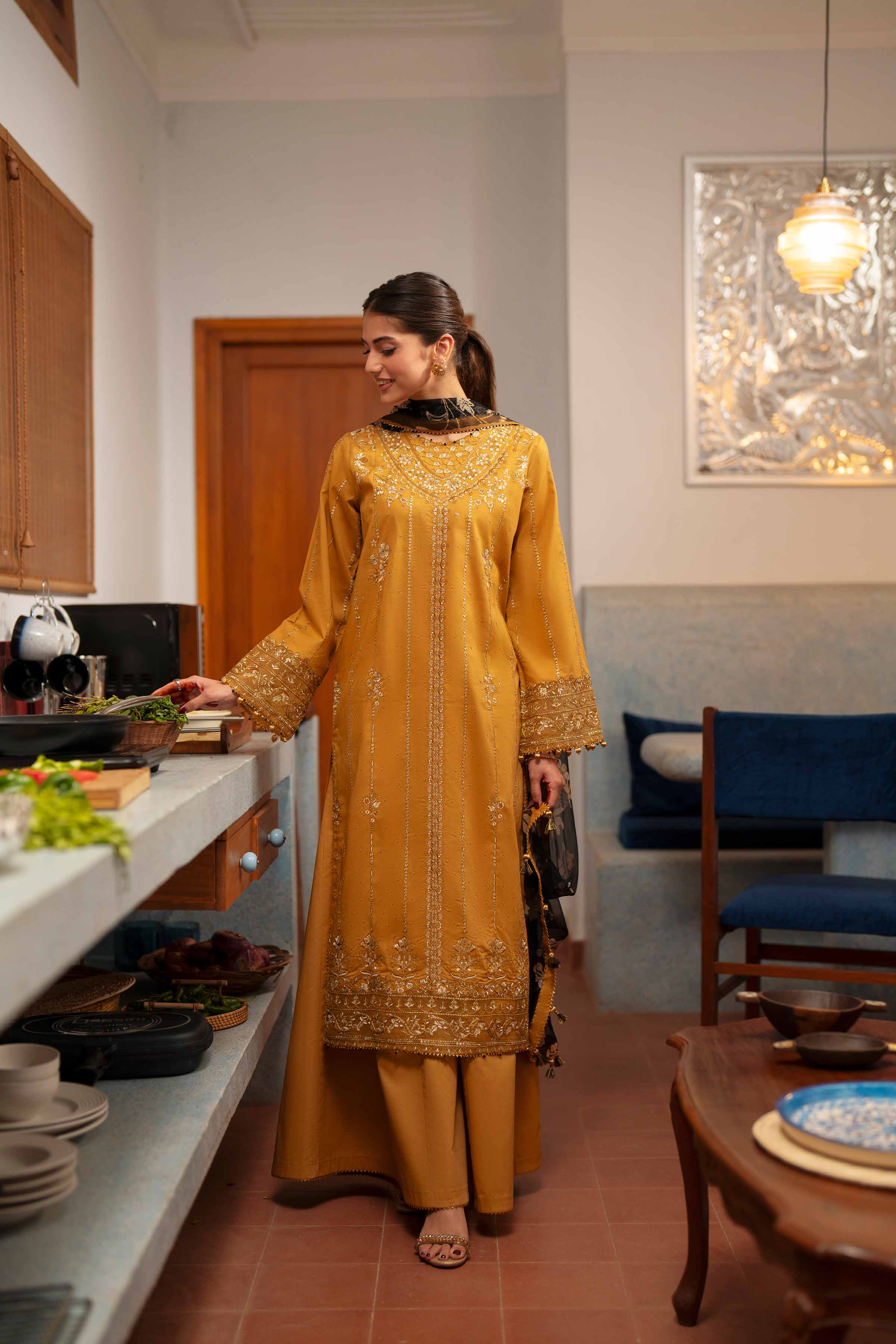 3 Piece - Digital Printed Embroidered Suit - 42601771 - Image 3