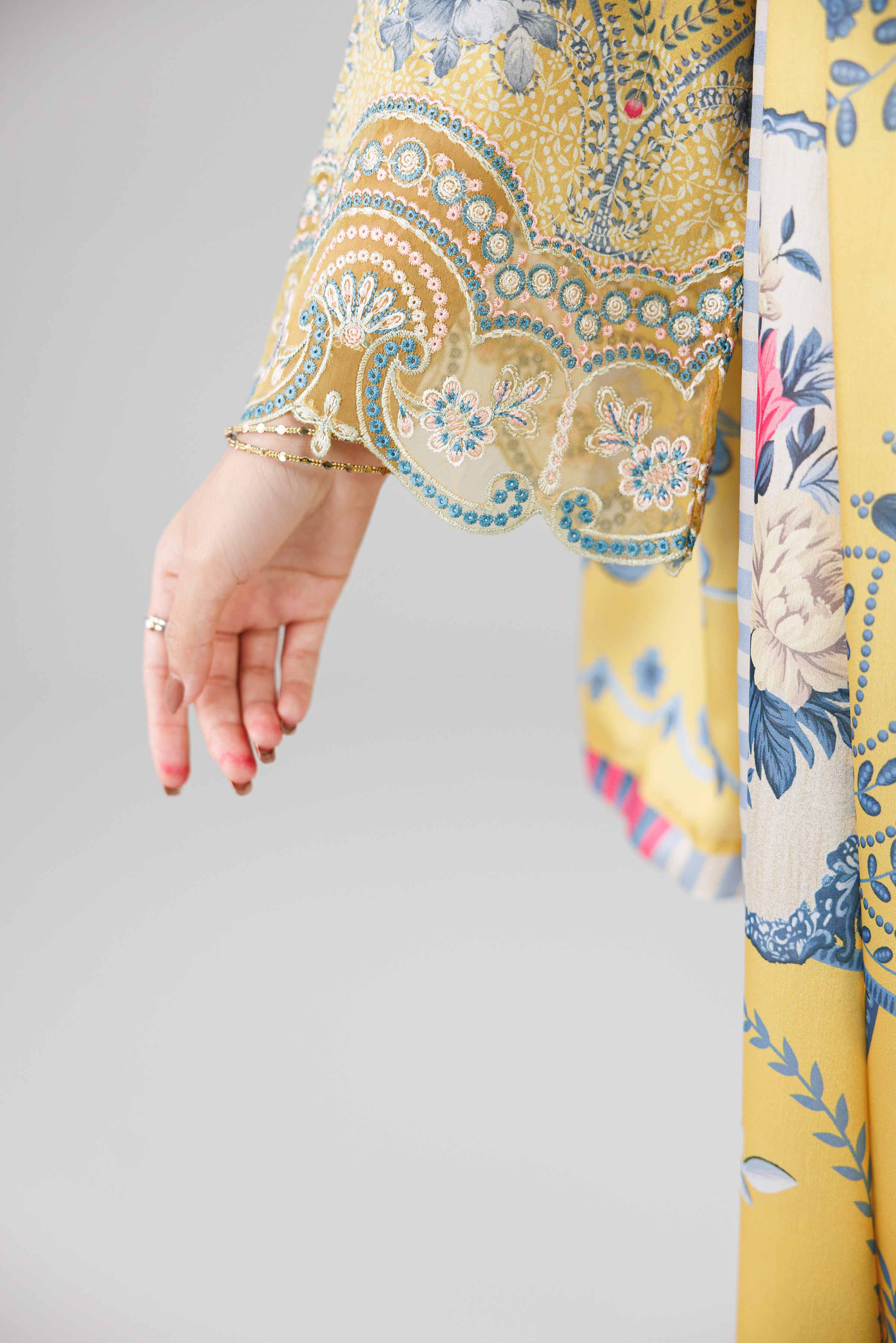 3 Piece - Digital Printed Embroidered Suit - 42601796 - Image 4