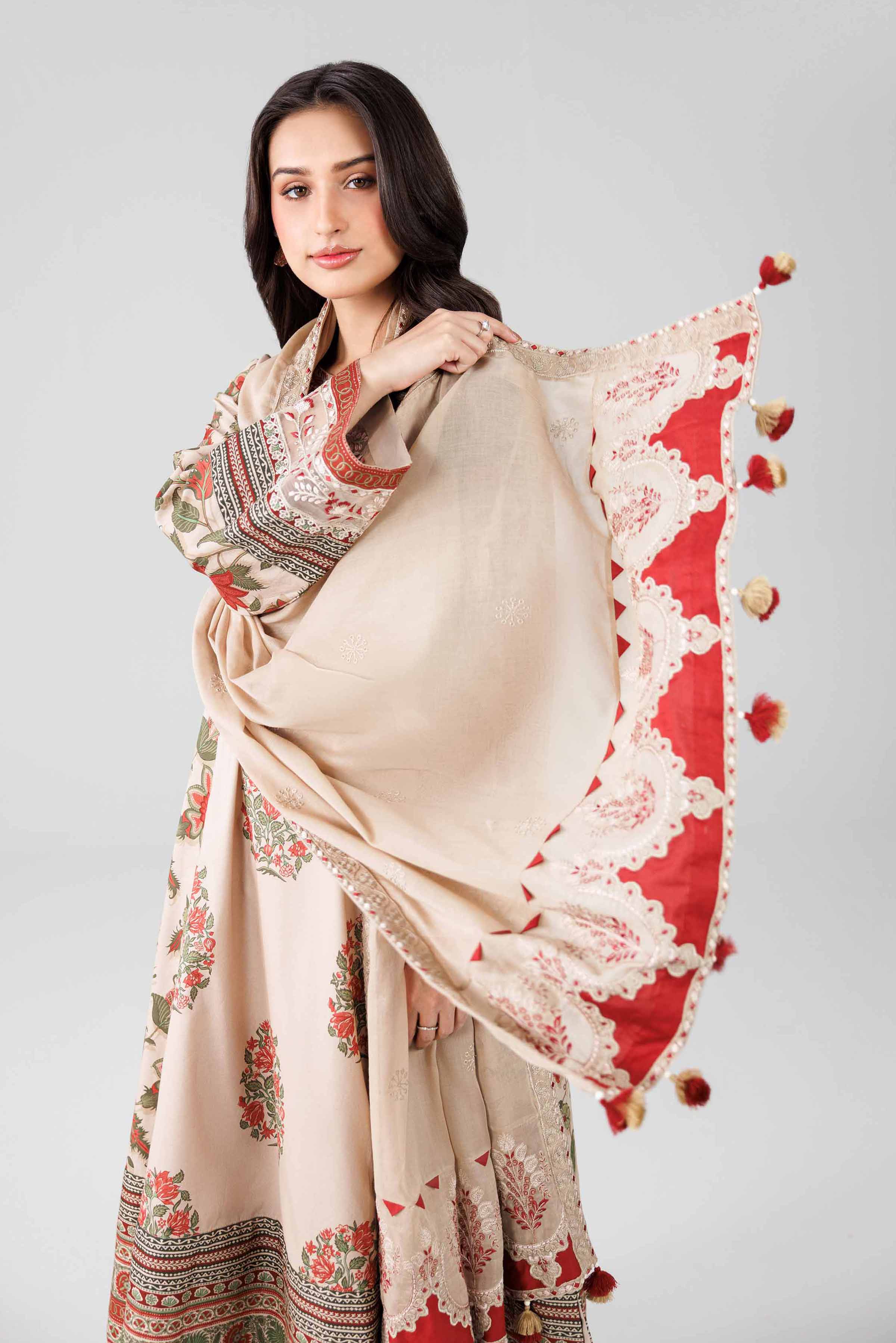 3 Piece - Printed Embroidered Suit - 42601814 - Image 2