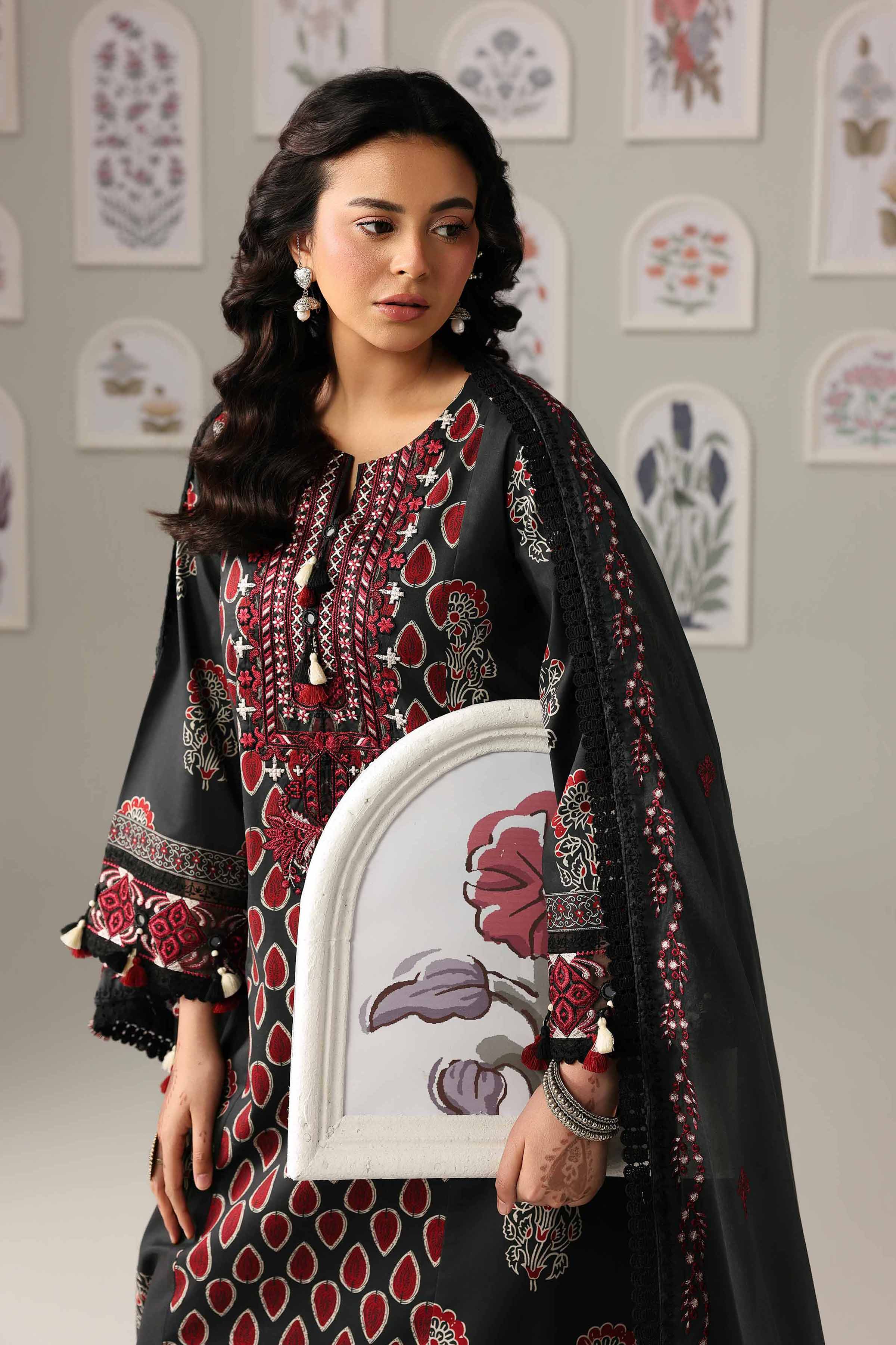 3 Piece - Printed Embroidered Suit - 42601816 - Image 2