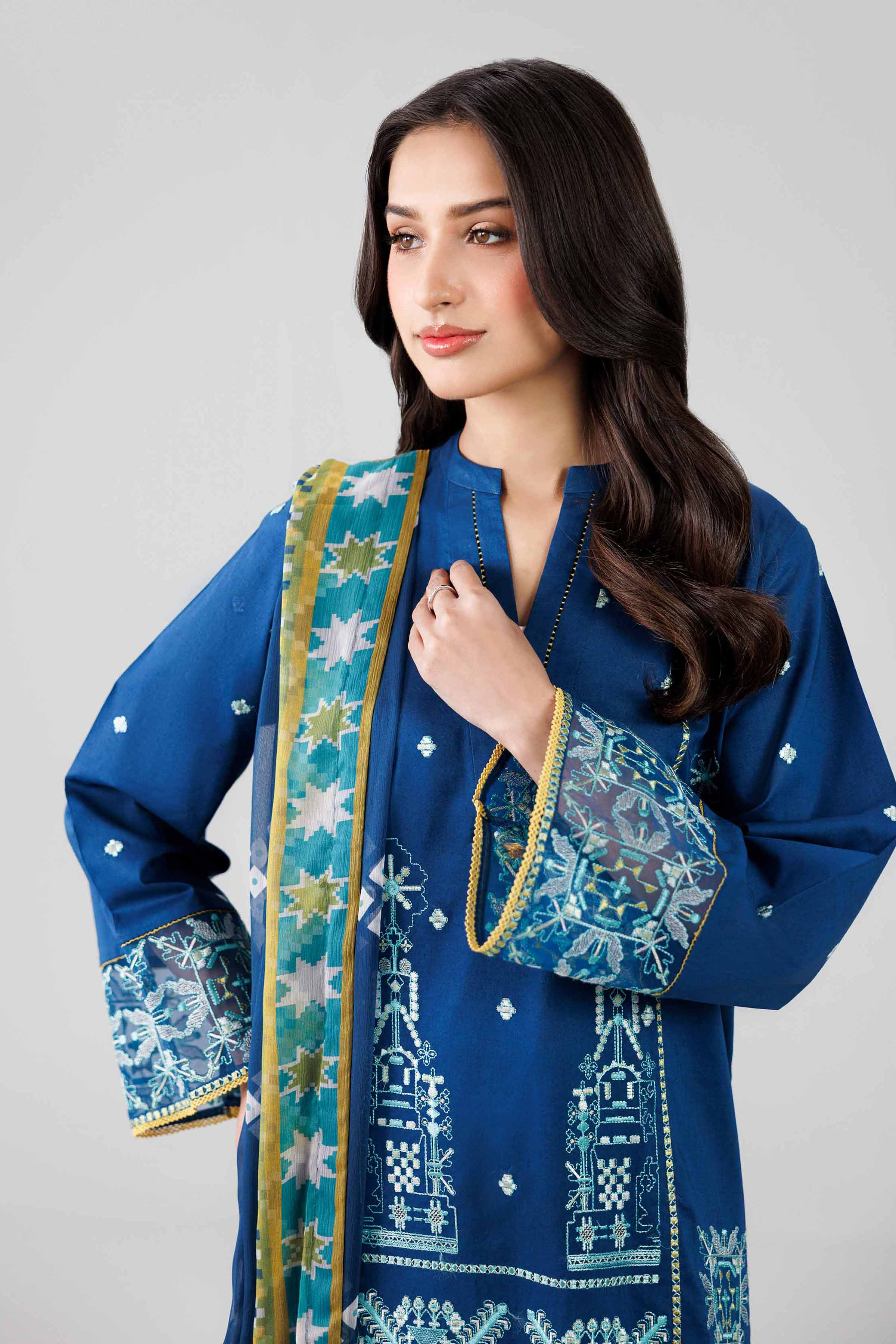 3 Piece - Digital Printed Embroidered Suit - 42601829 - Image 4