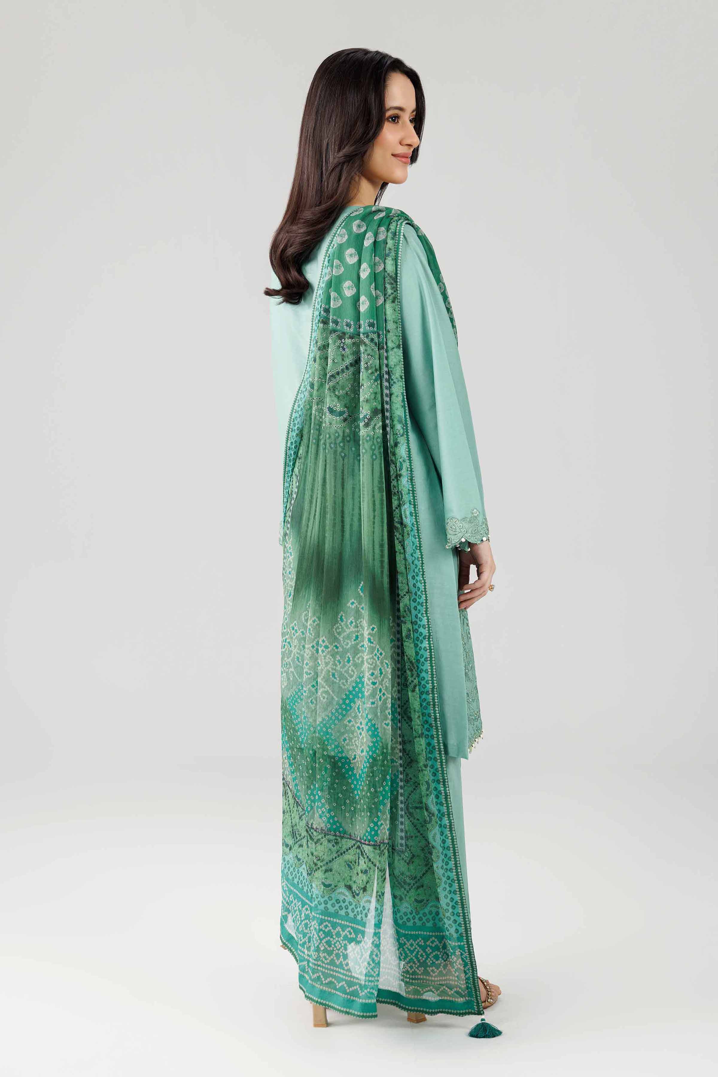 3 Piece - Digital Printed Embroidered Suit - 42601830 - Image 3