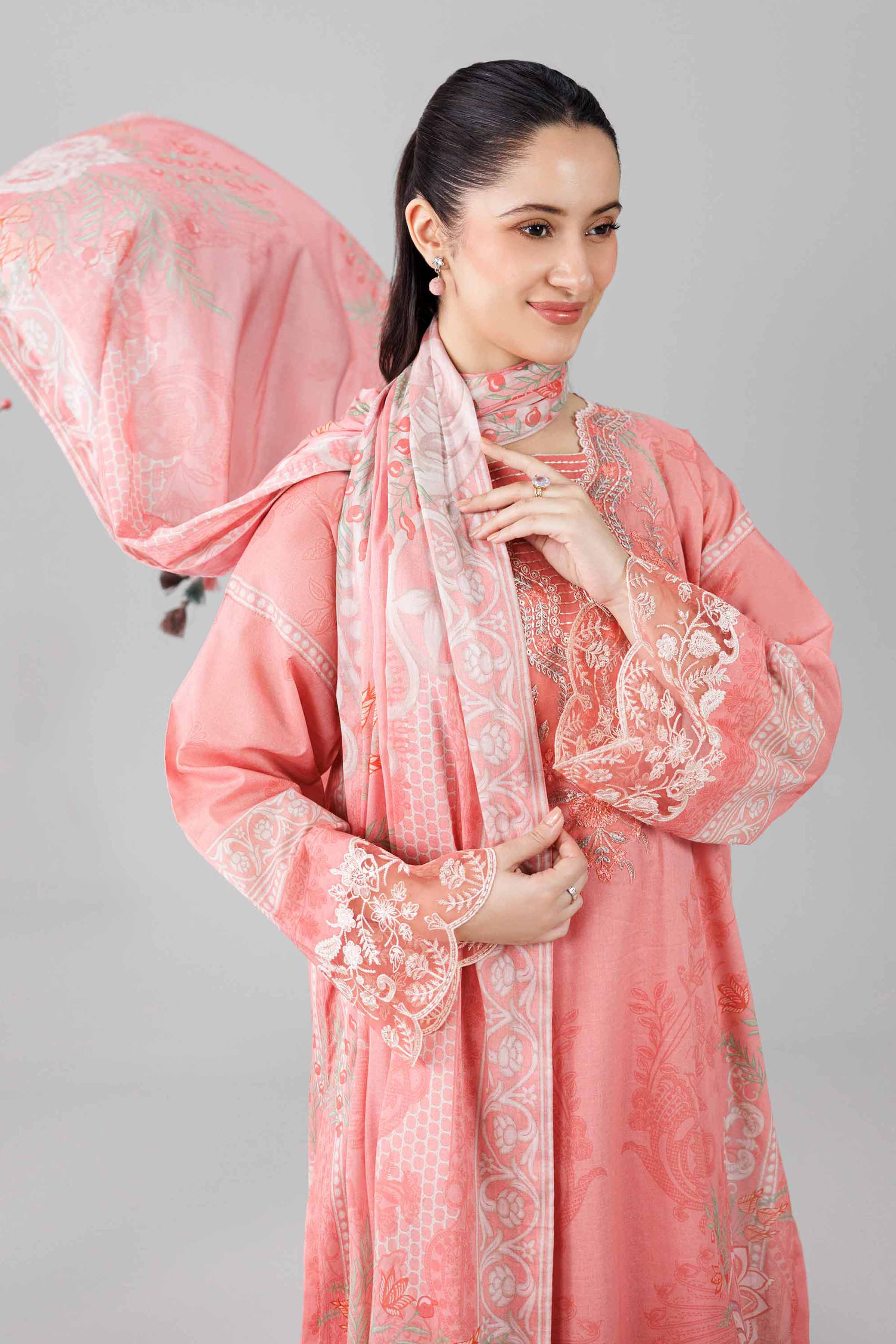 3 Piece - Digital Printed Embroidered Suit - 42601841 - Image 2