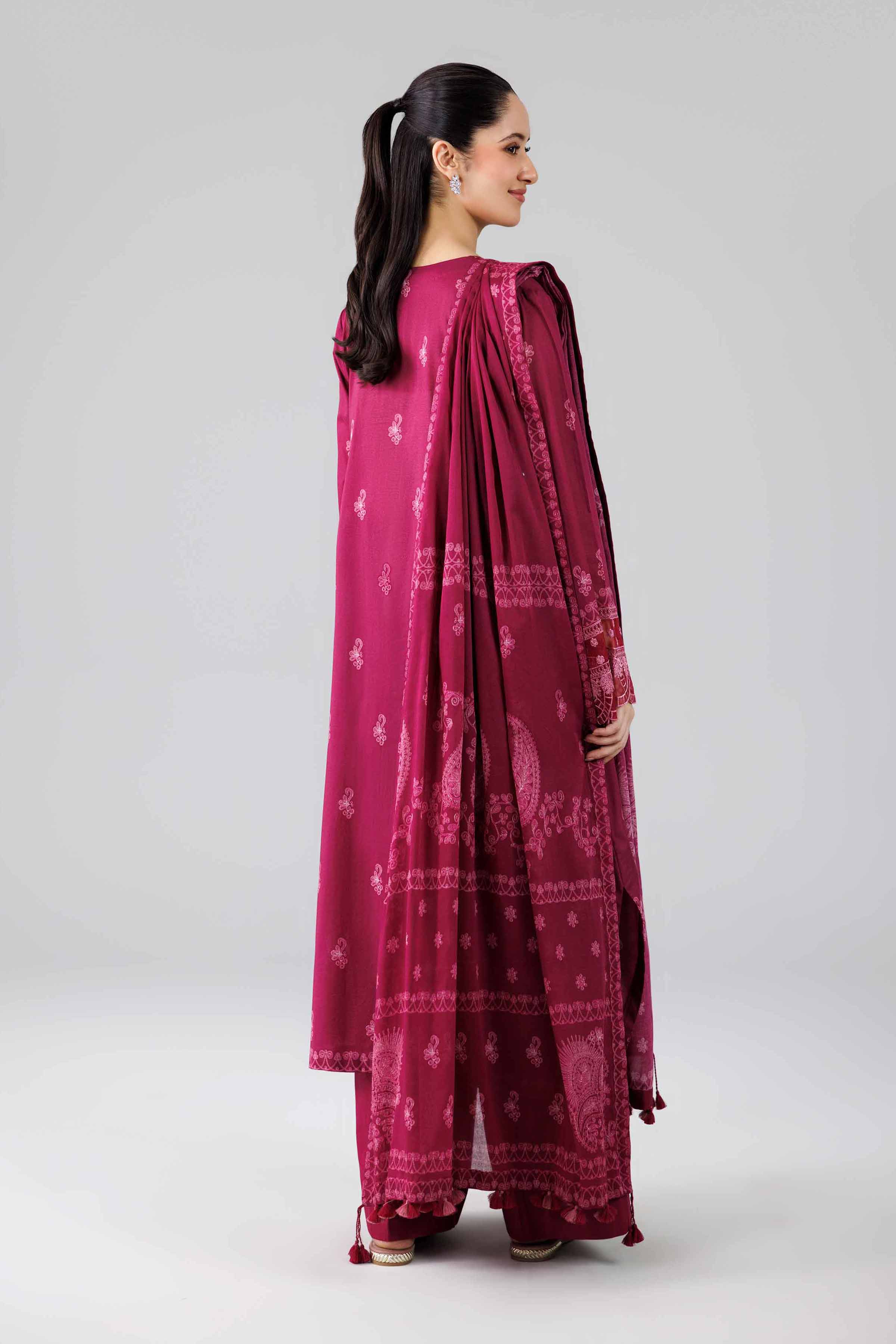 3 Piece - Digital Printed Embroidered Suit - 42601842 - Image 3