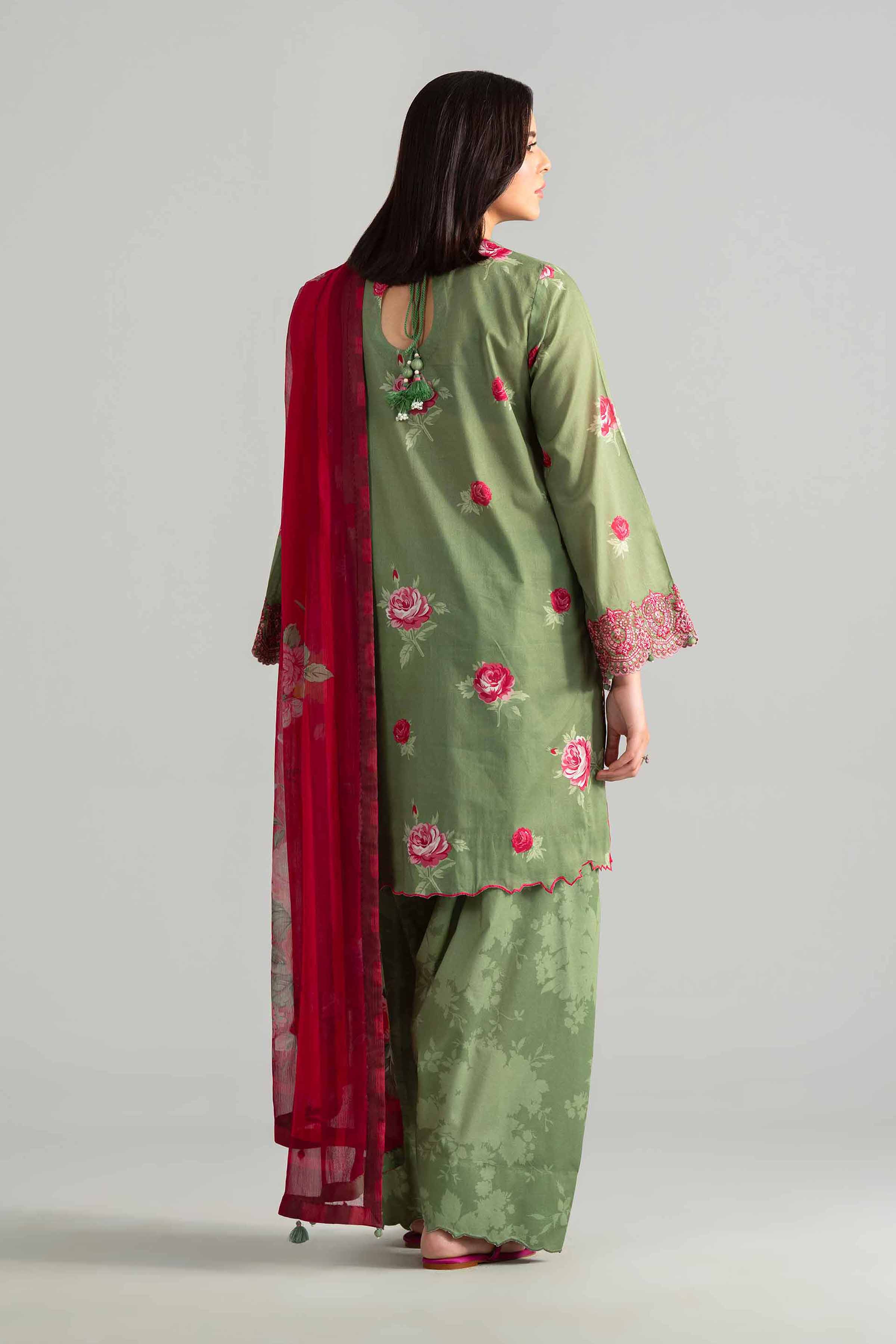 3 Piece - Digital Printed Embroidered Suit - 42601911 - Image 3