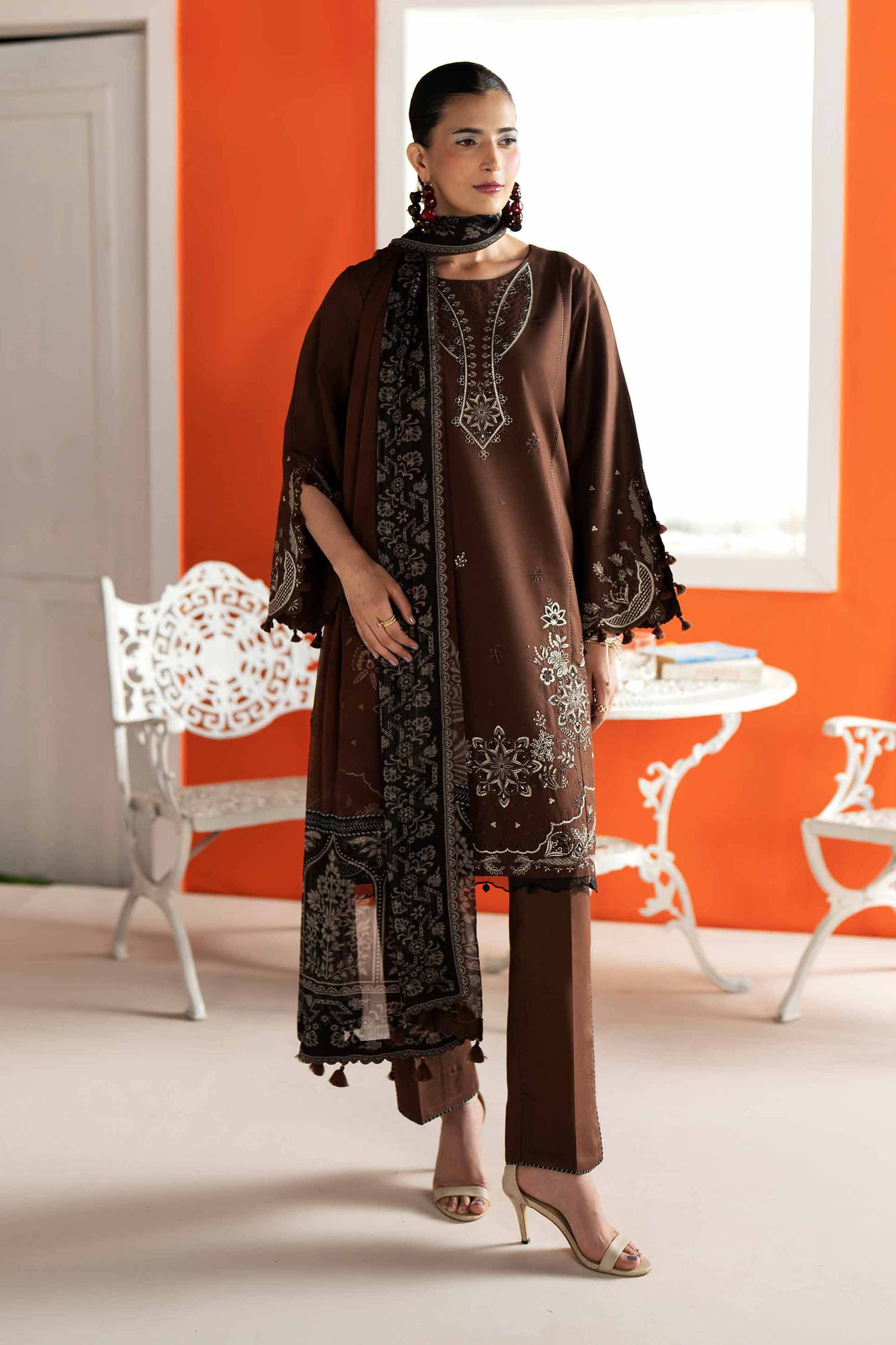 3 Piece - Digital Printed Embroidered Suit - 42601986 - Image 2