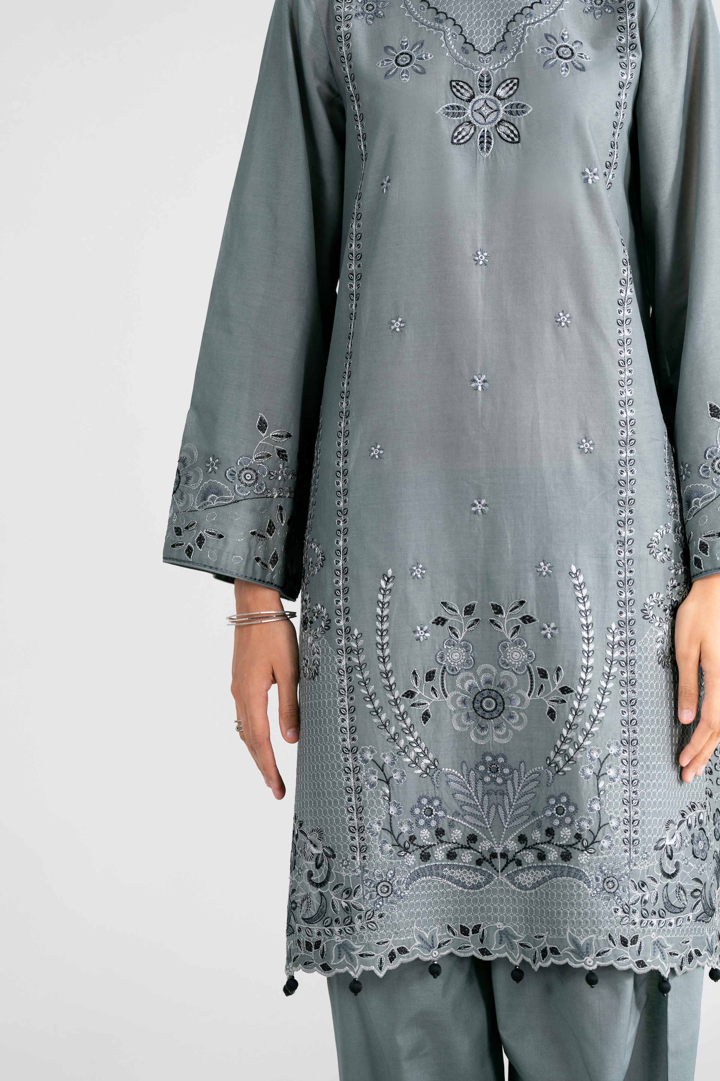 3 Piece - Digital Printed Embroidered Suit - 42601987 - Image 5