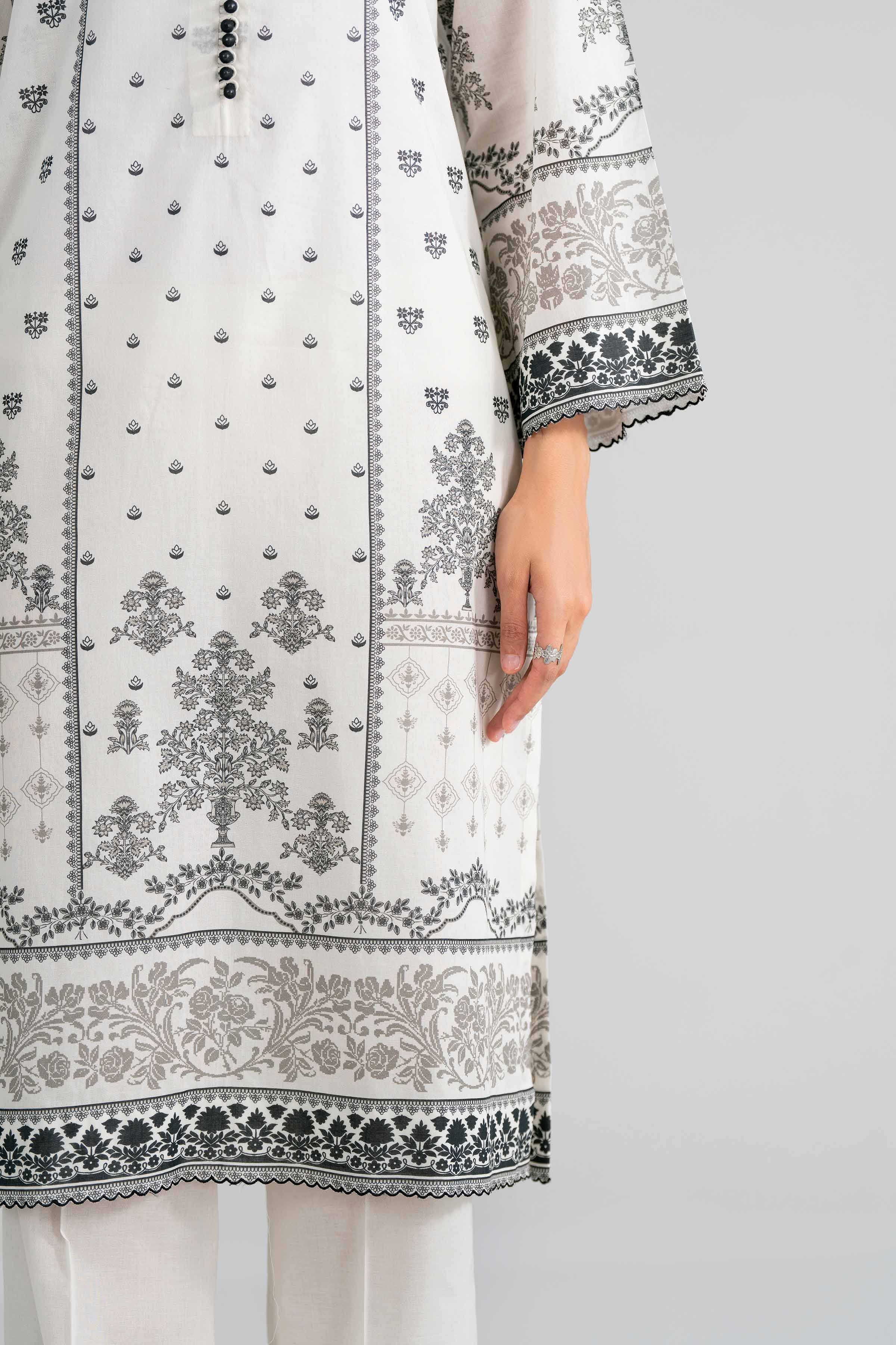 3 Piece - Digital Printed Embroidered Suit - 42602007 - Image 4