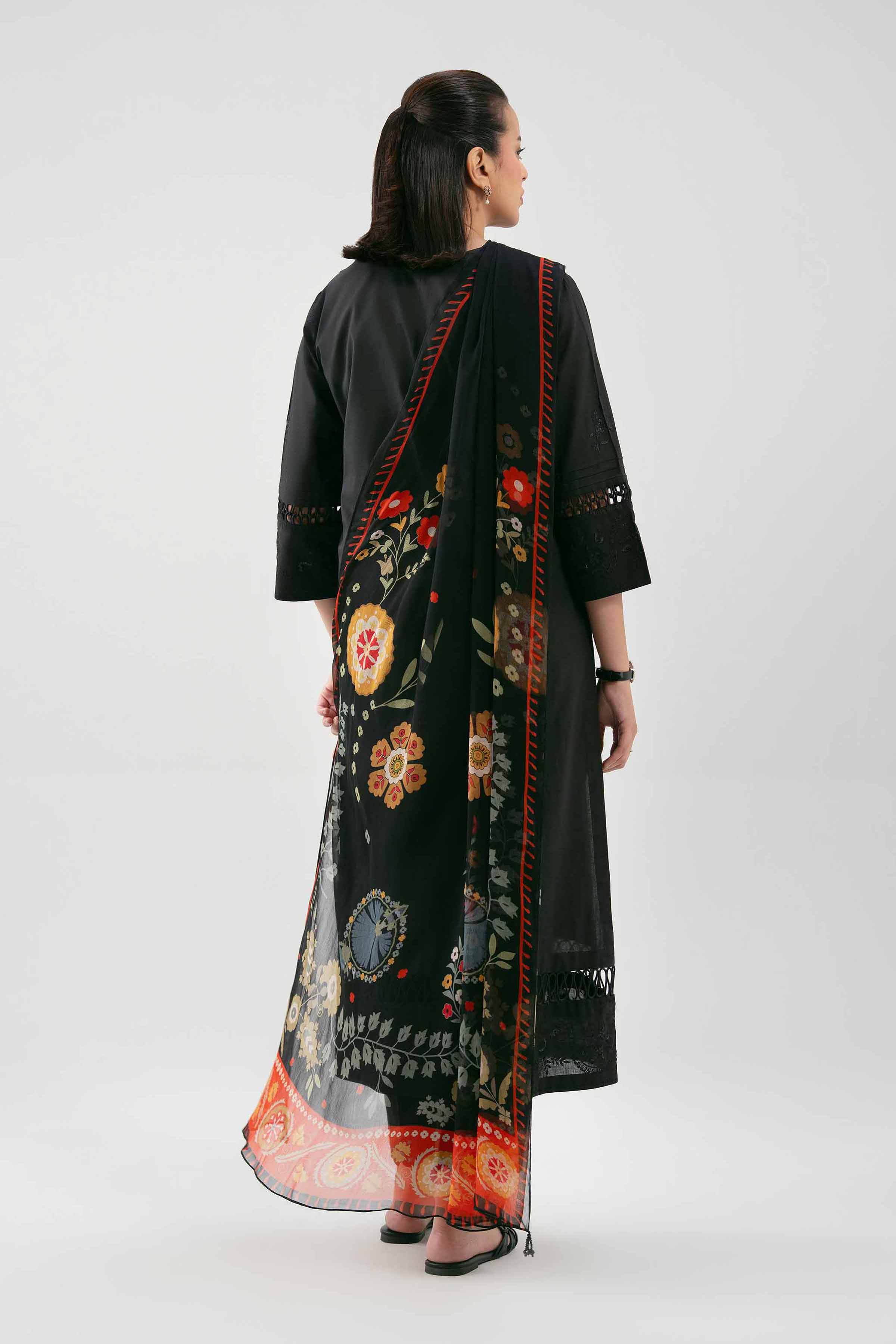 3 Piece - Digital Printed Embroidered Suit - 42619516 - Image 3