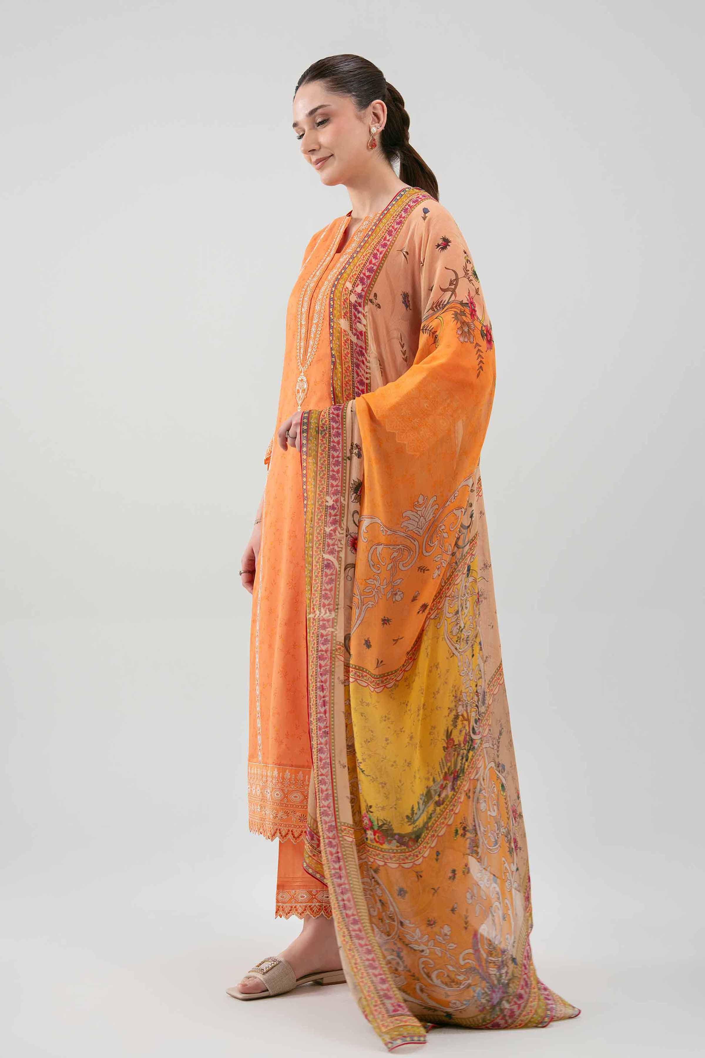 3 Piece - Digital Printed Embroidered Suit - 42619519 - Image 6