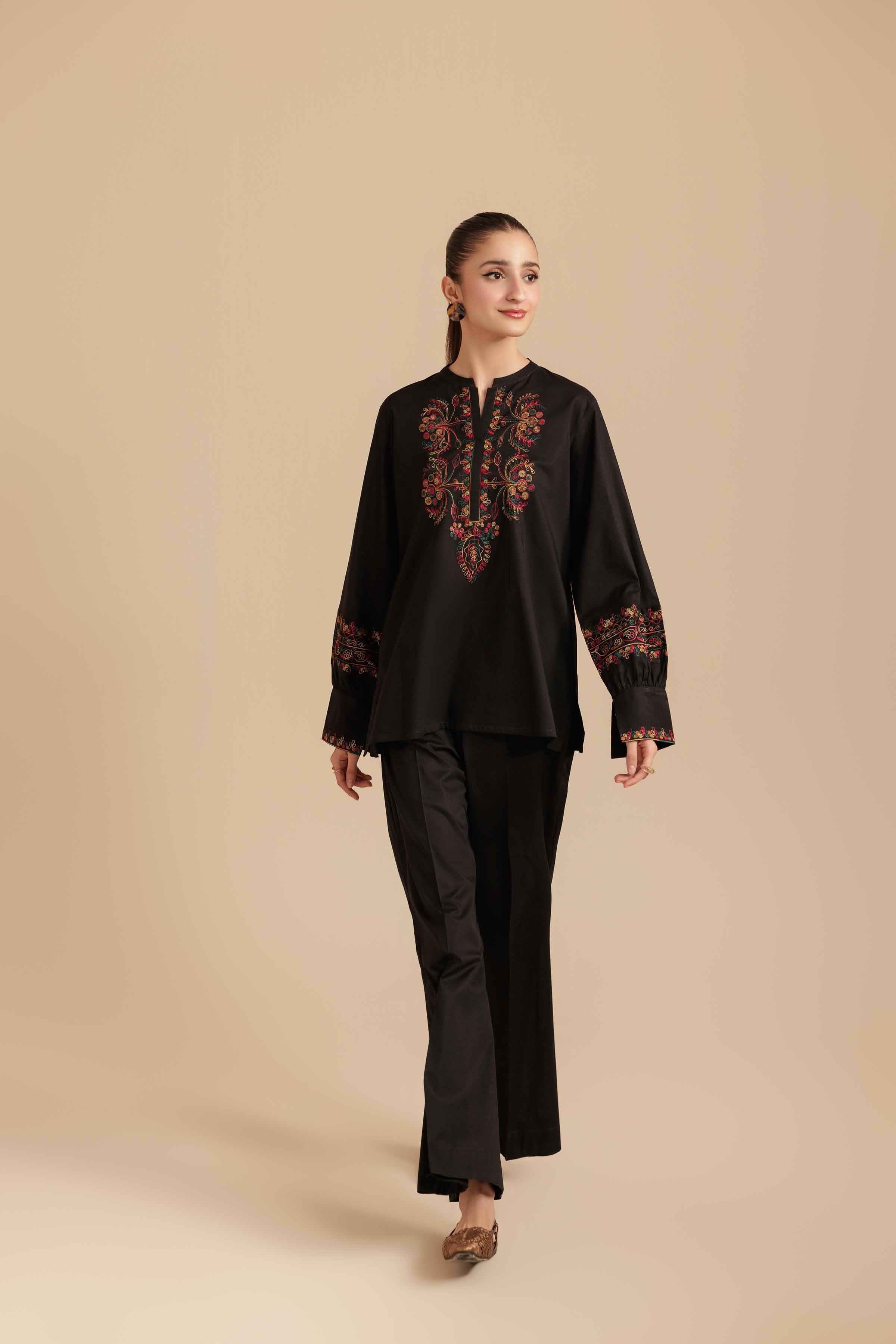2 Piece - Embroidered Suit - AS25-108 - Image 5
