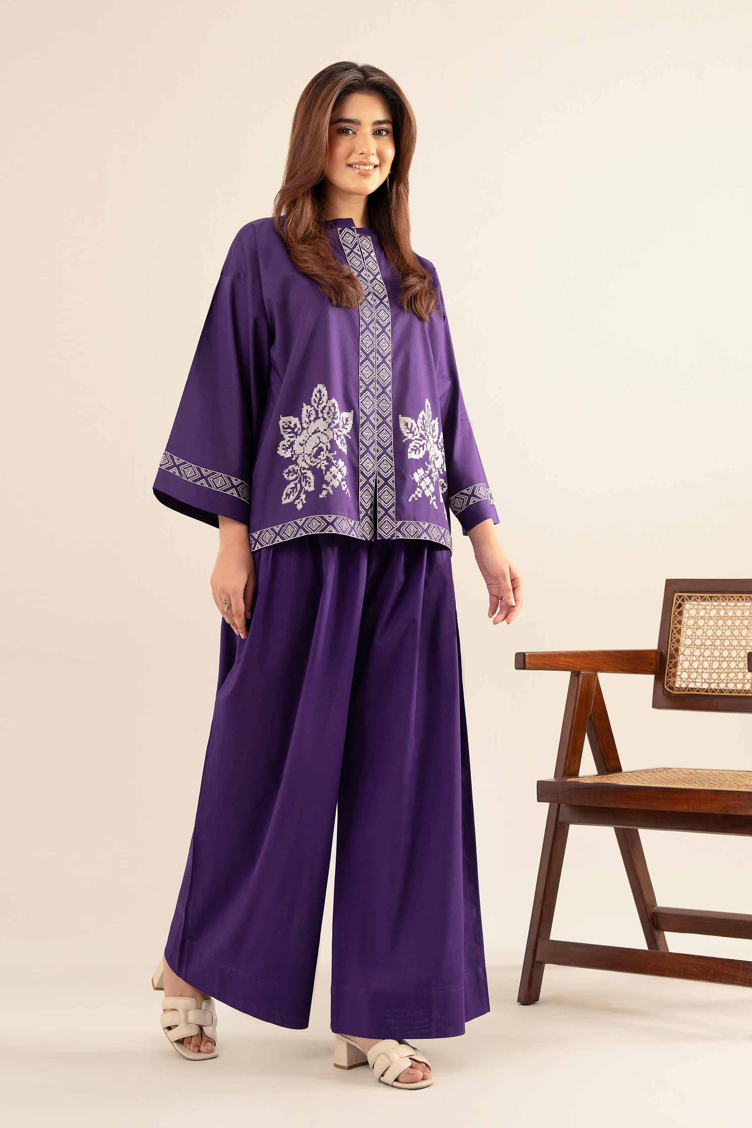 2 Piece - Embroidered Suit - AS25-75 - Image 2