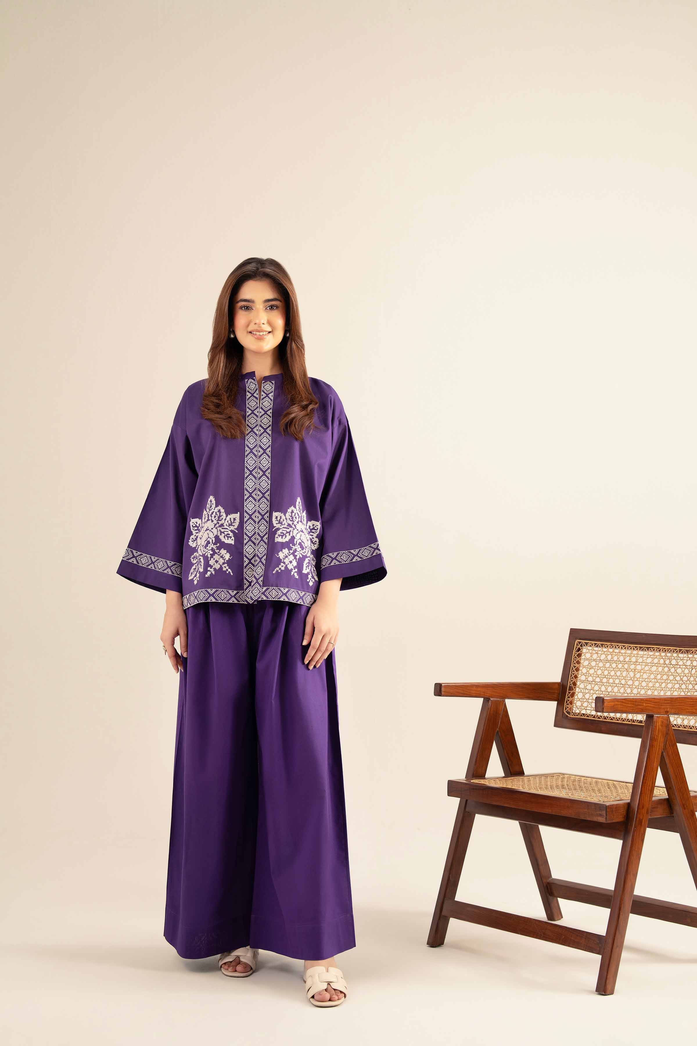 2 Piece - Embroidered Suit - AS25-75 - Image 8