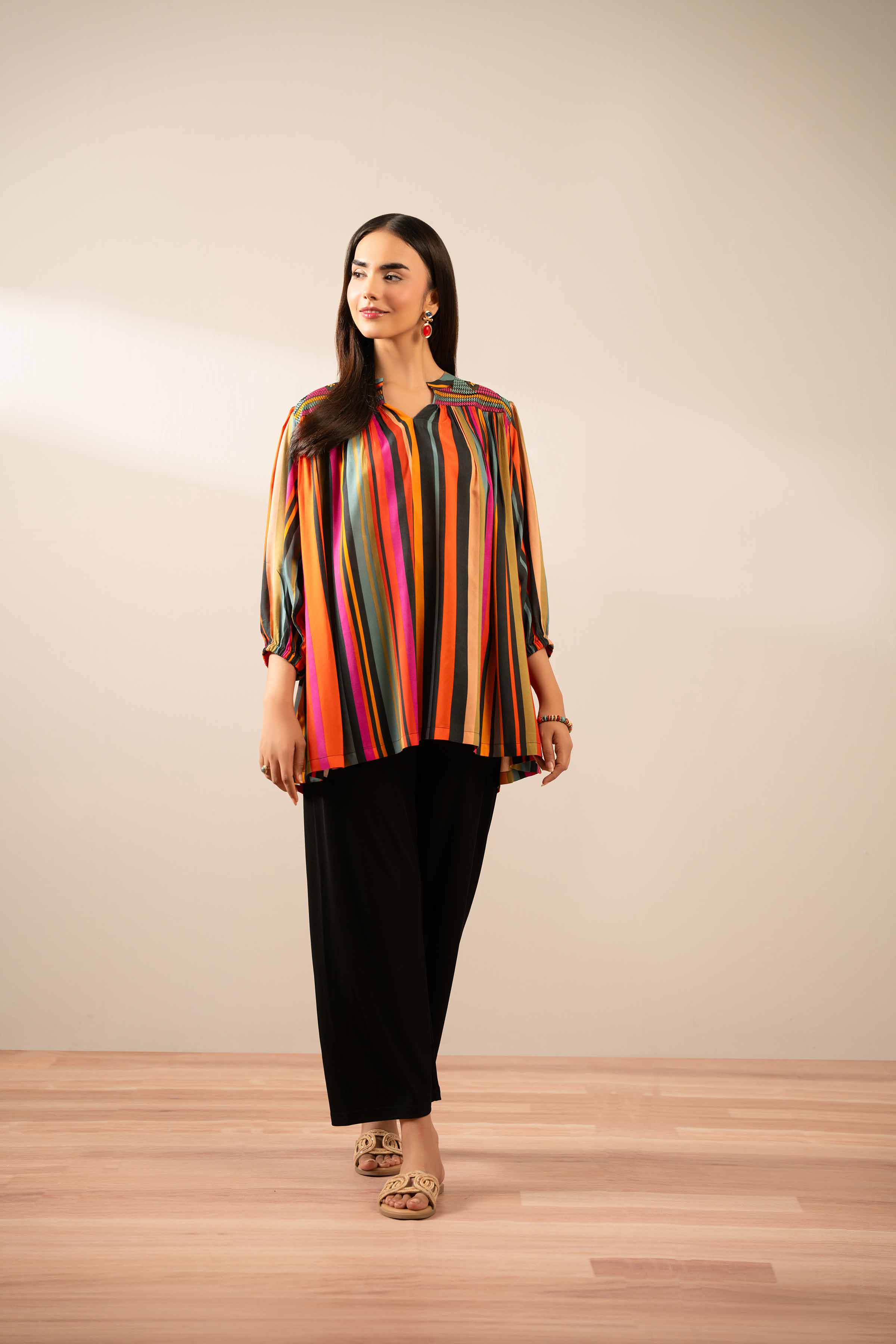 Printed Embroidered Tunic - AS25-93 - Image 2