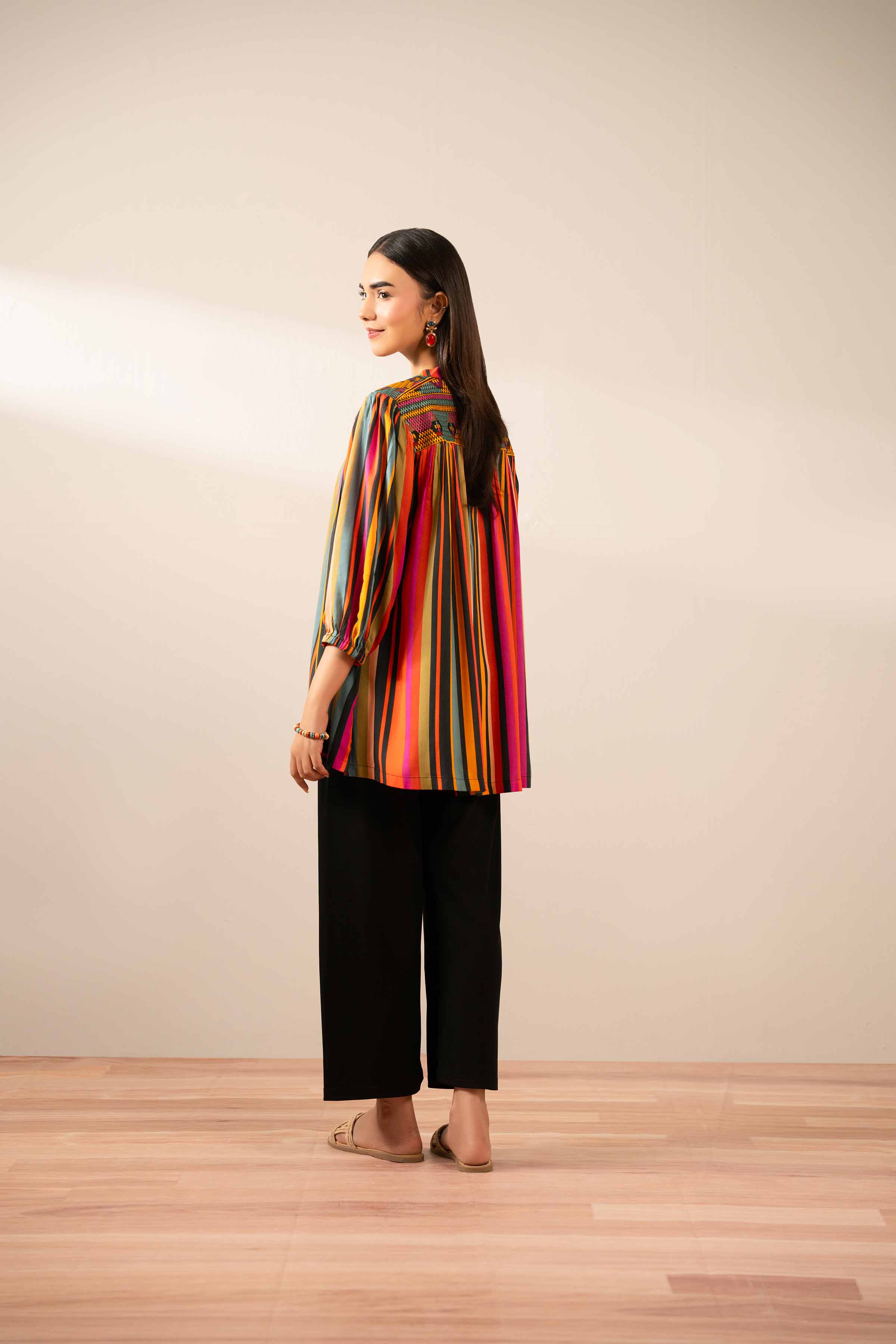 Printed Embroidered Tunic - AS25-93 - Image 3