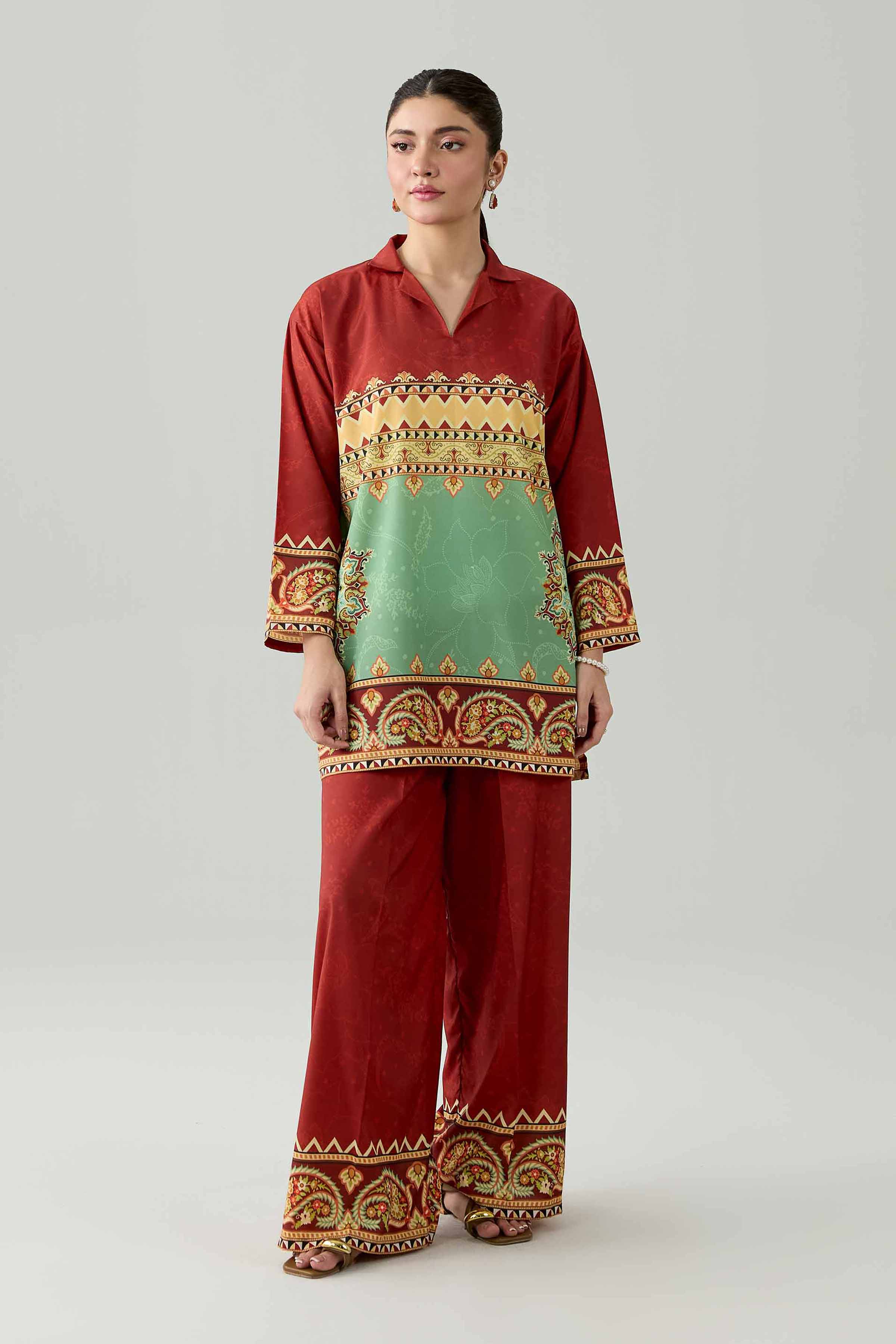 2 Piece - Printed Suit - AS26-77 - Image 5