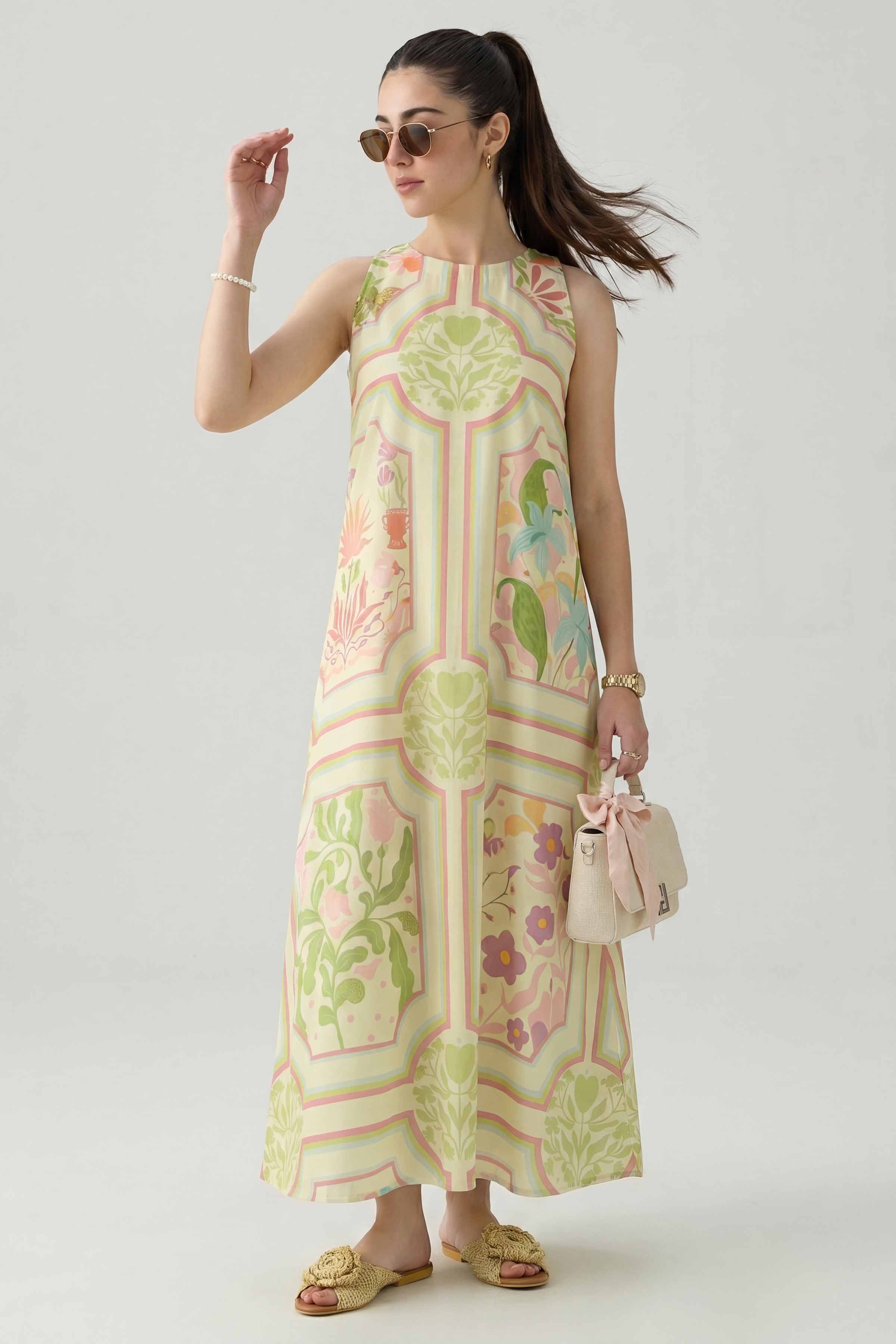 Printed Dress - AS26-91 - Image 3